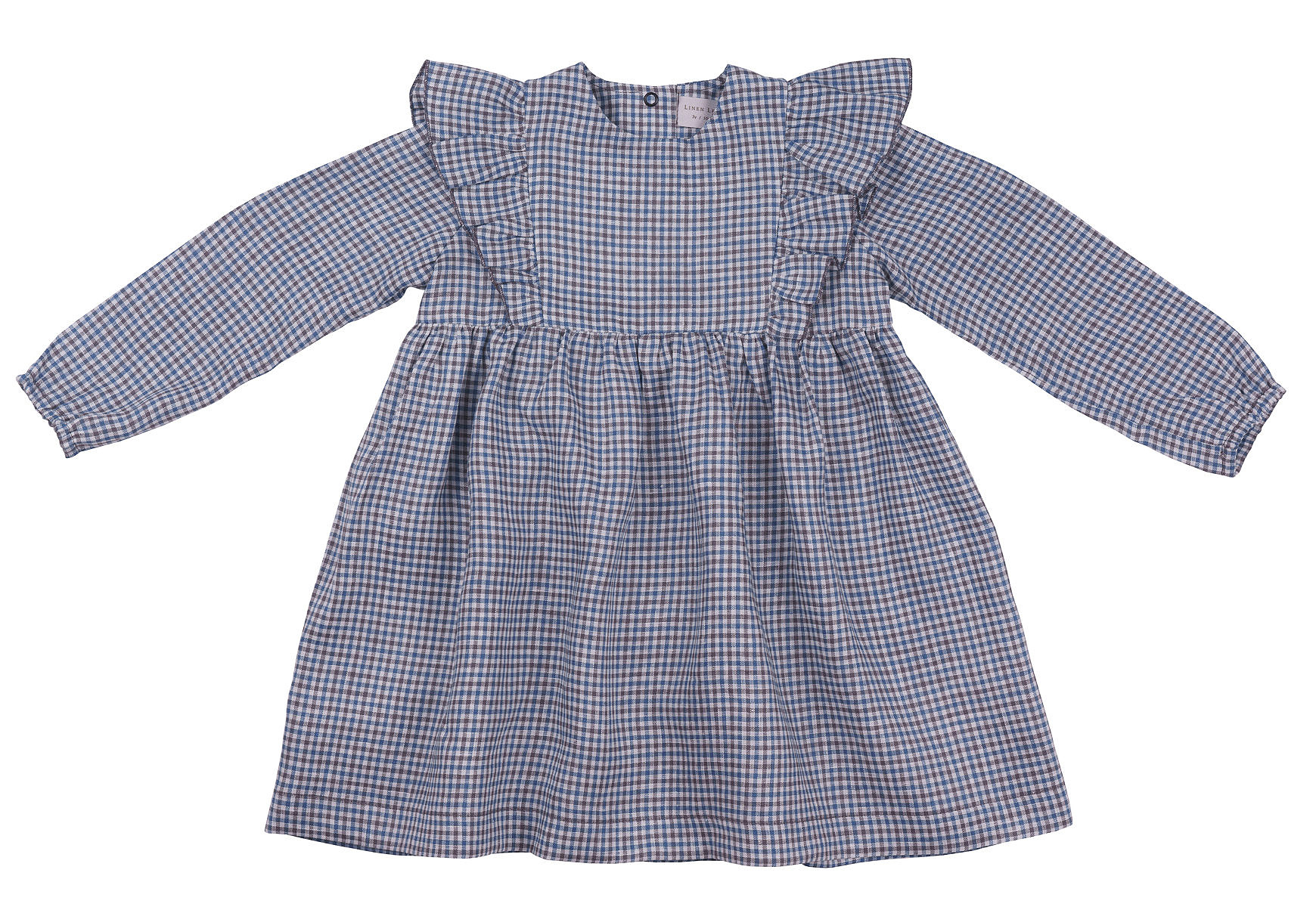 Linen Checkered Dress