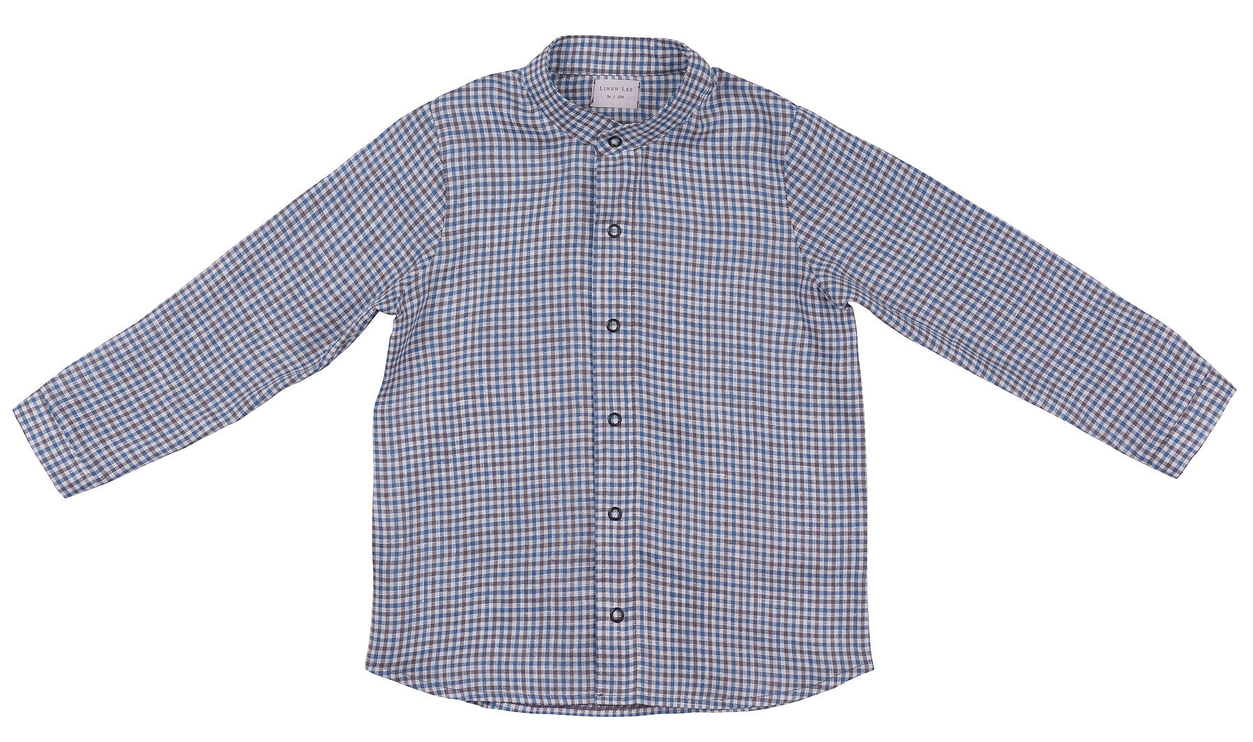 Boys Linen Checkered Shirt