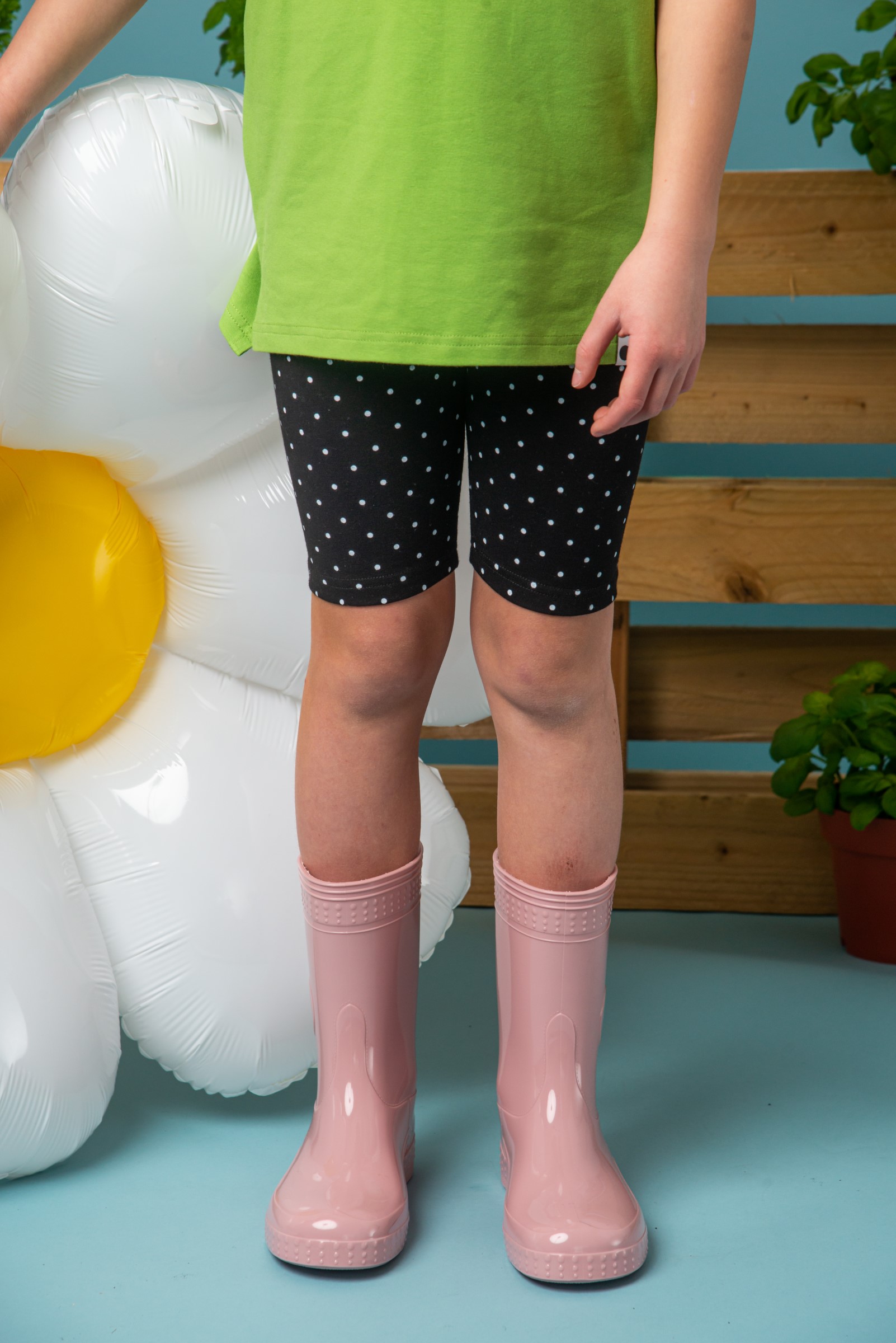 Biker Shorts - Black Poppy