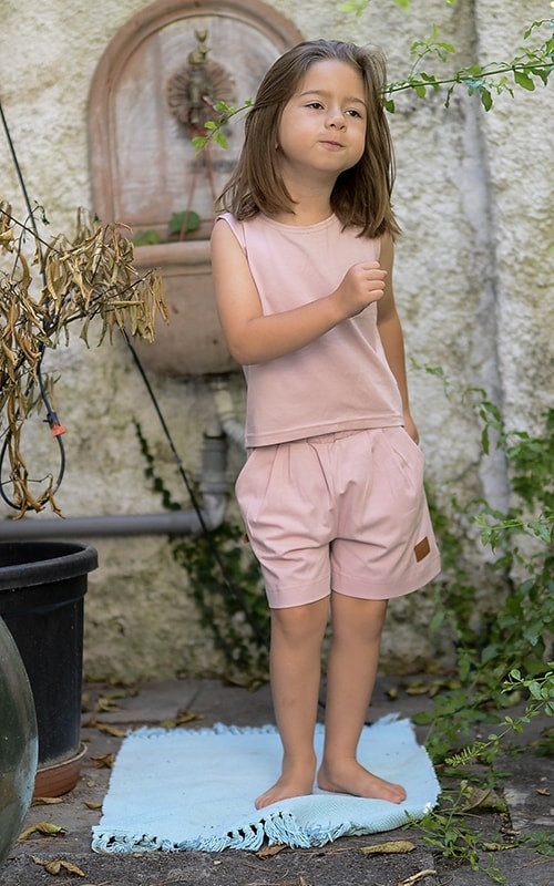 Bermuda Shorts - Powder Pink