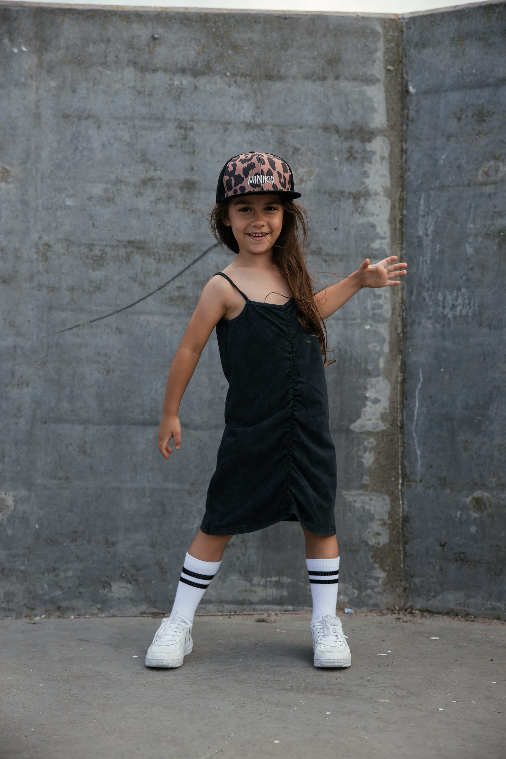 Pinched Dress - Anthracite
