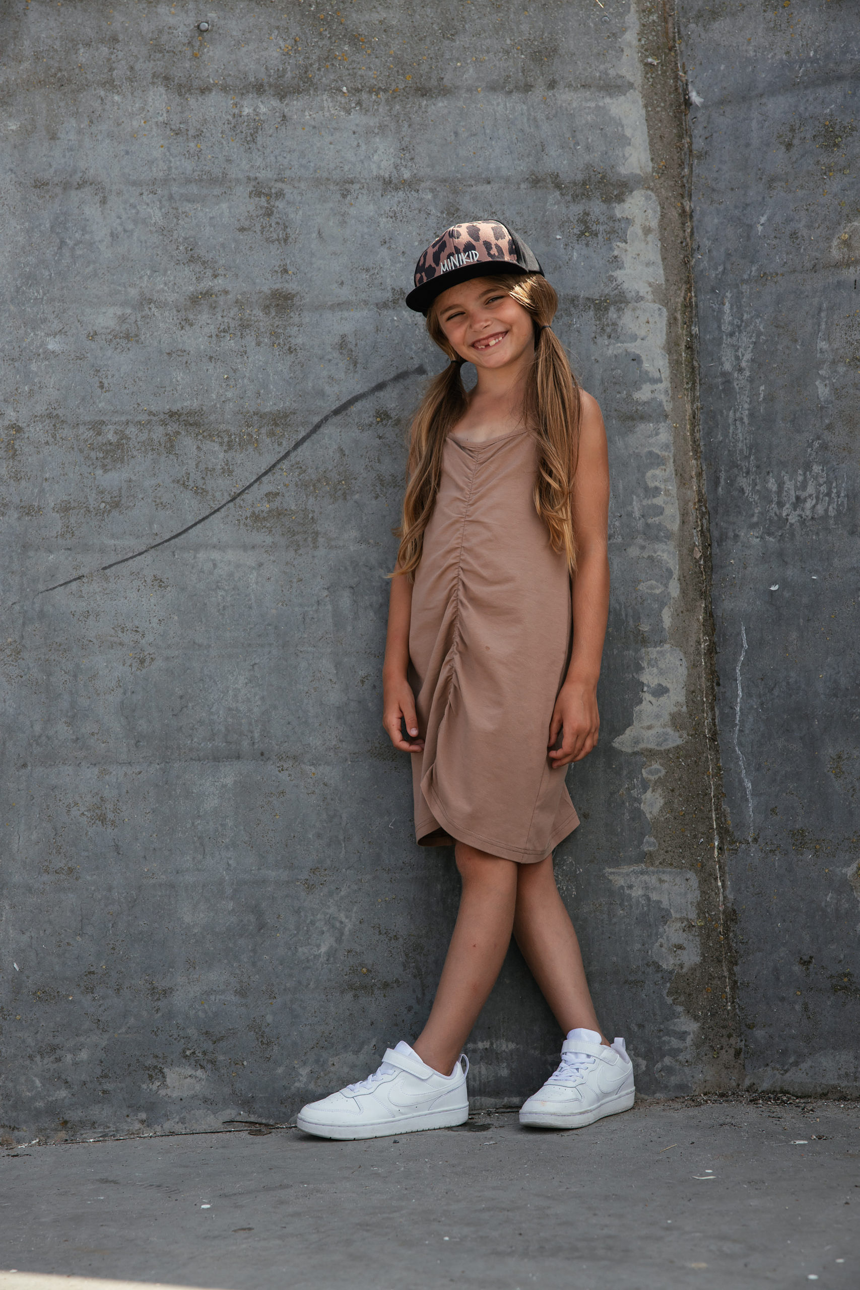 Pinched Dress - Sand