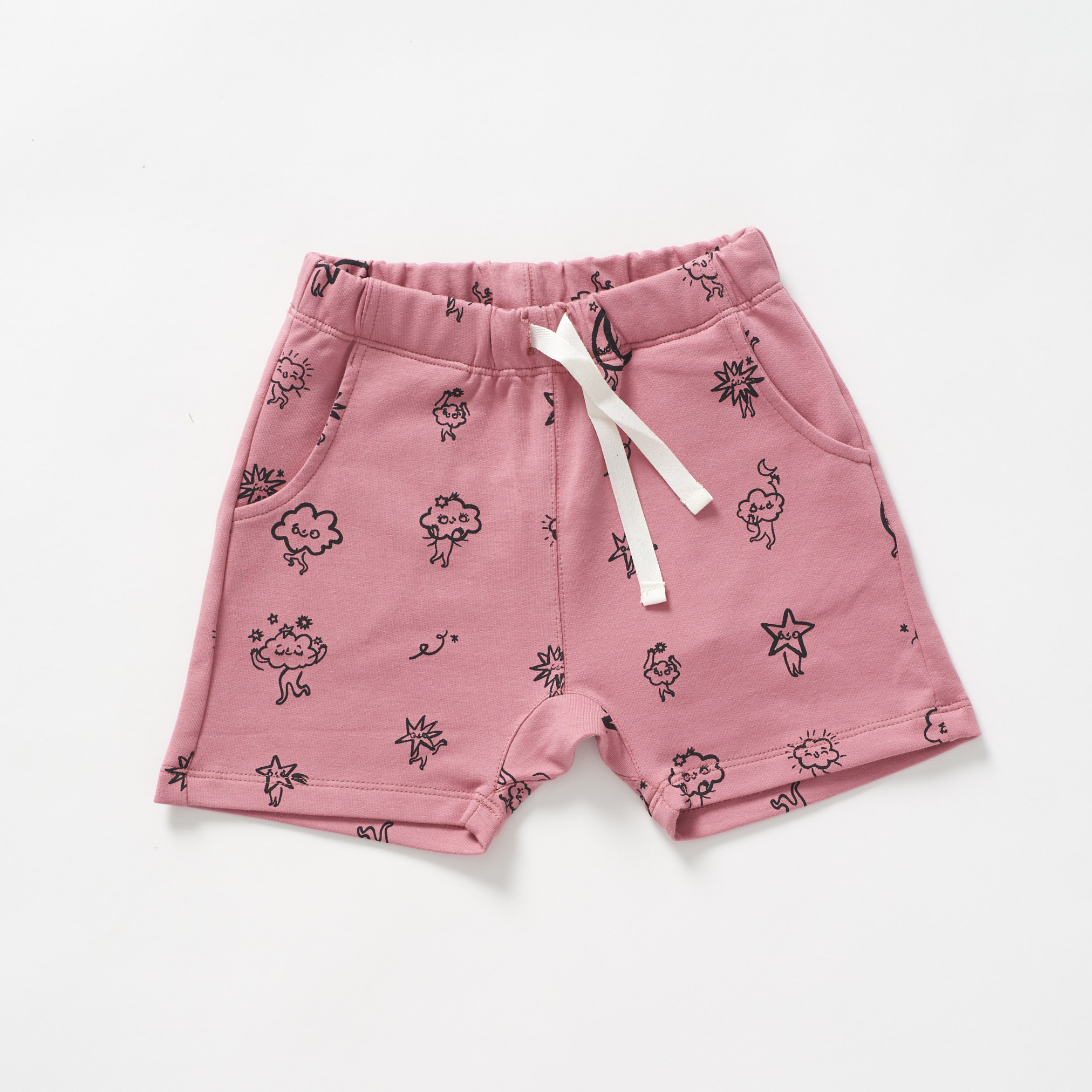 Clouds Shorts - Pink