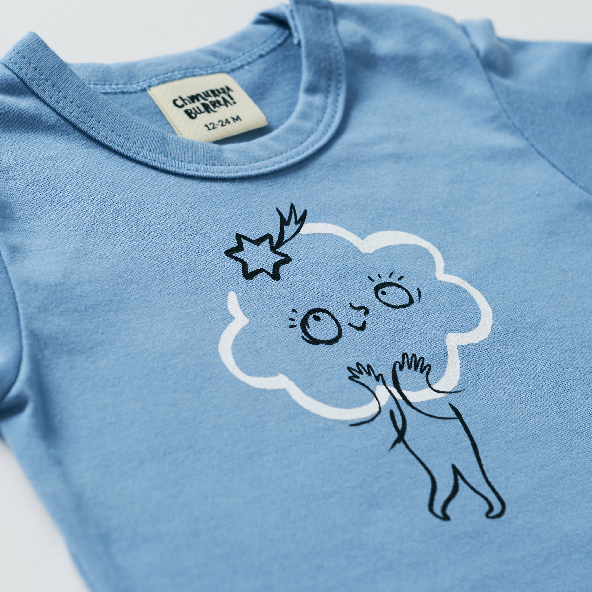 Clouds Bodysuit - Blue