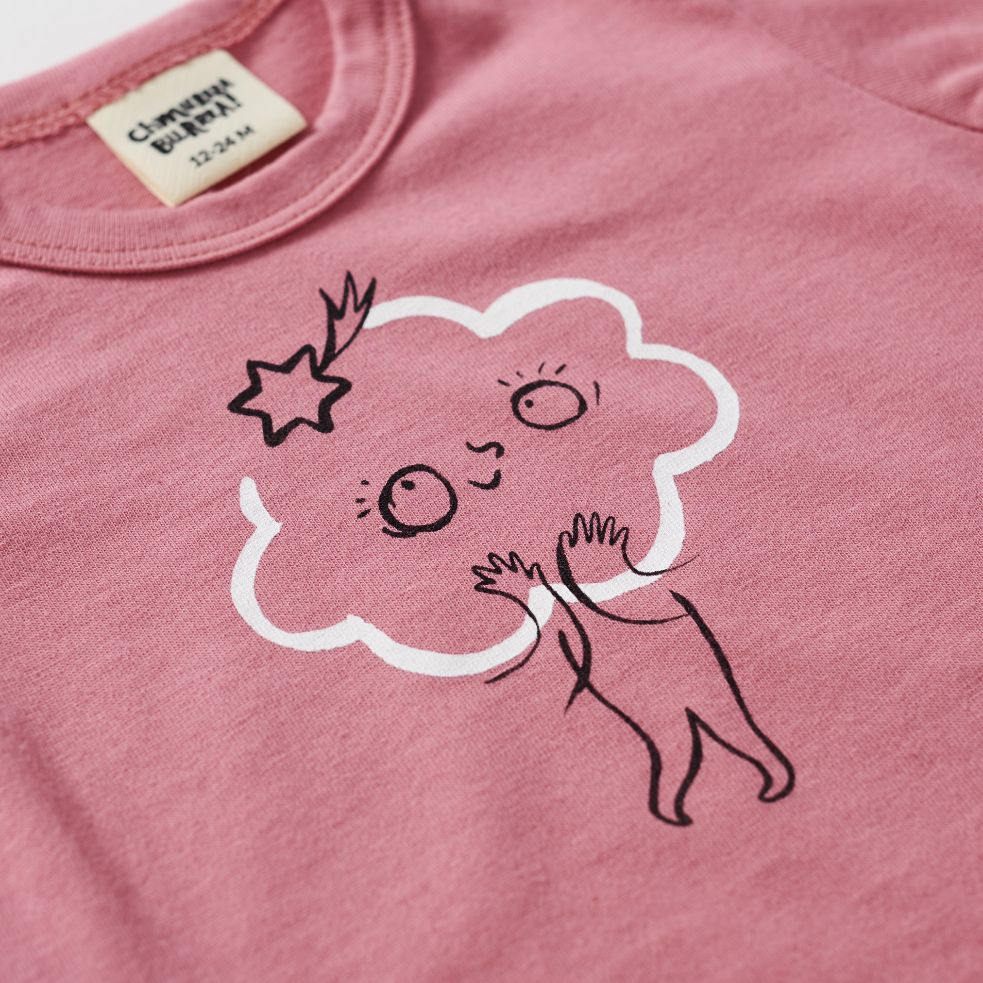 Clouds Bodysuit - Pink