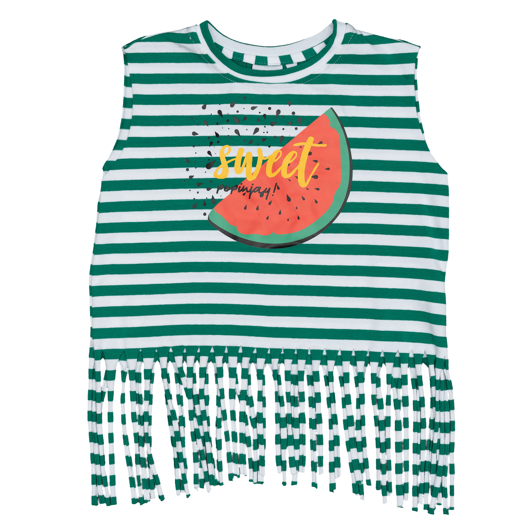 Lambada shirt Green Stripes Watermelon