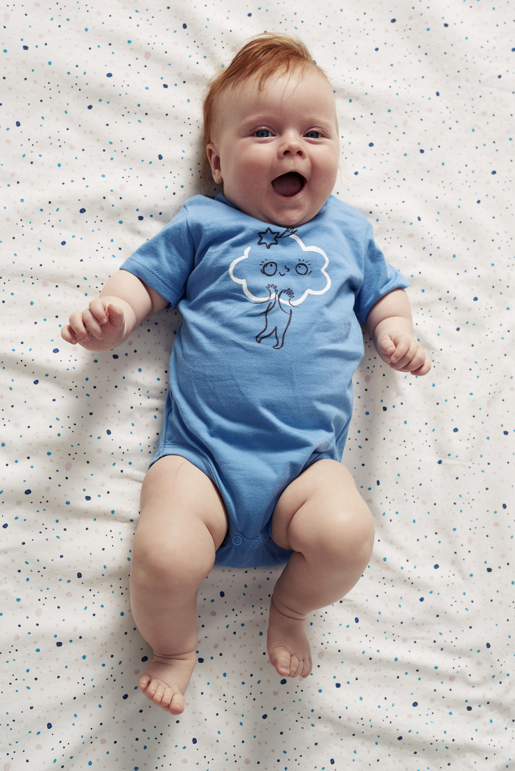 Clouds Bodysuit - Blue