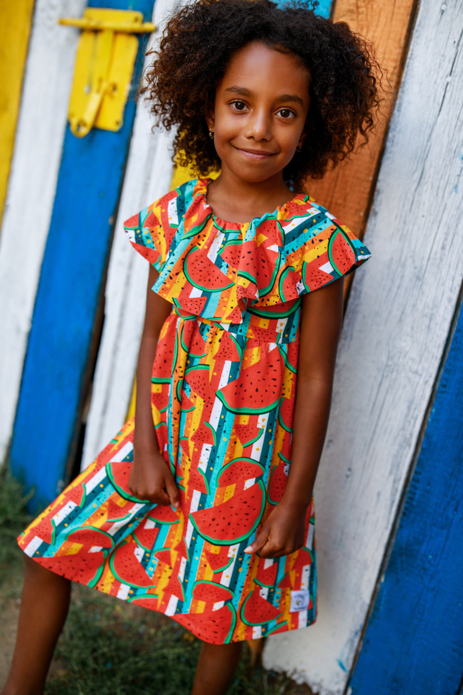 Macarena Dress Watermelon • I Made You • Sustainable children clothing and  accessories
