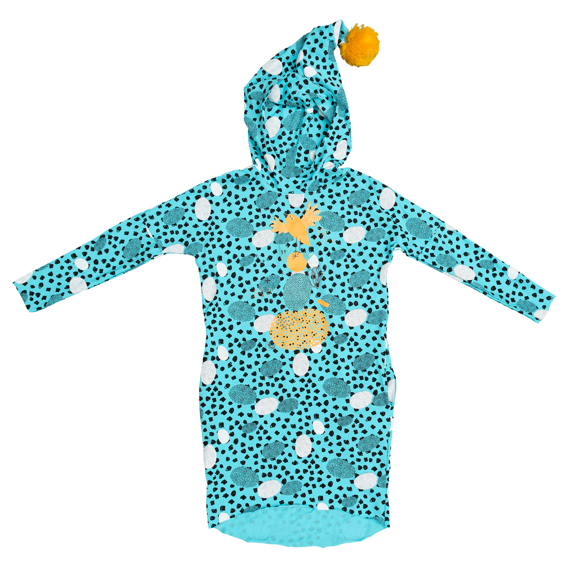 Pompom Dress Mint Nest