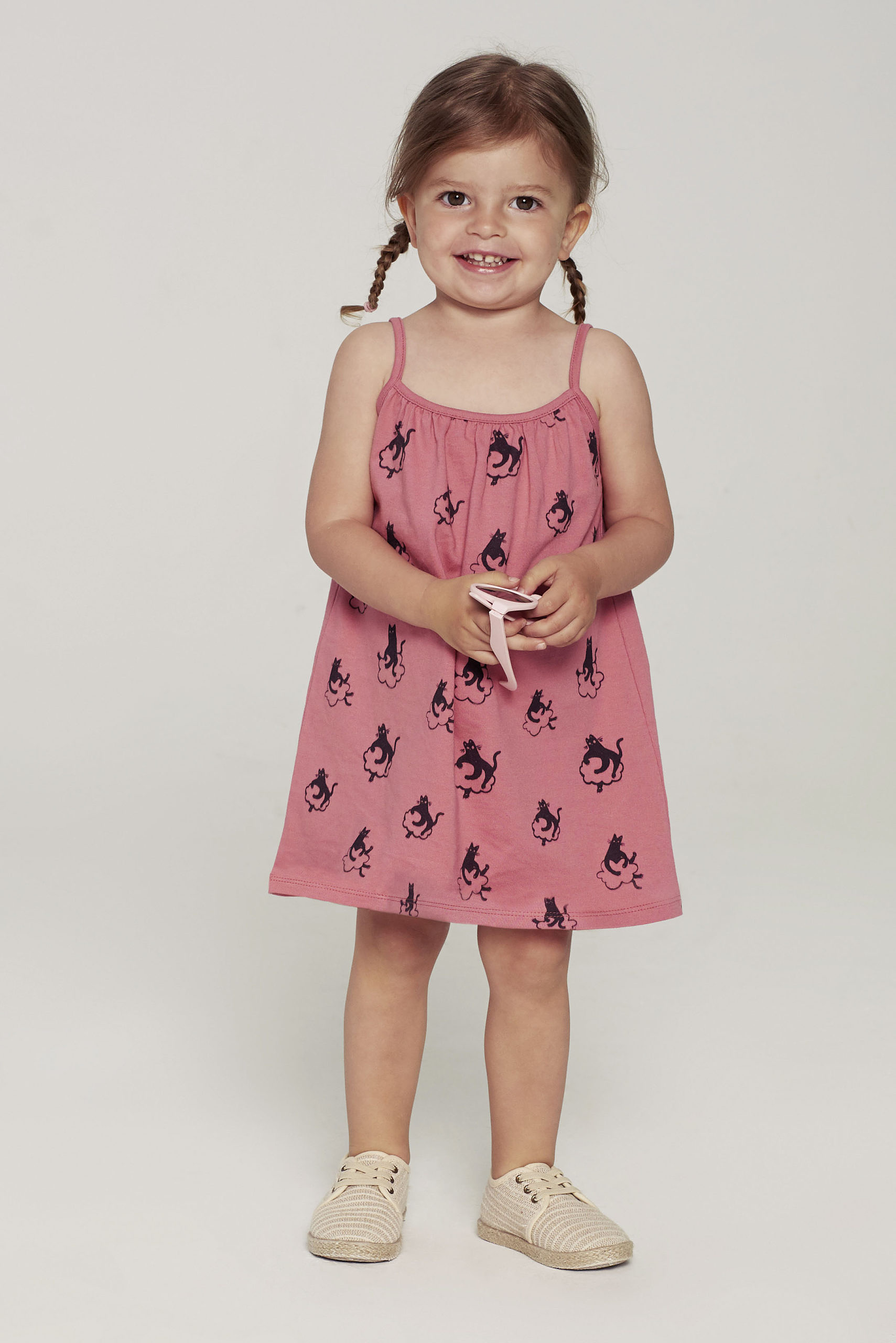 Cats Dress - Pink