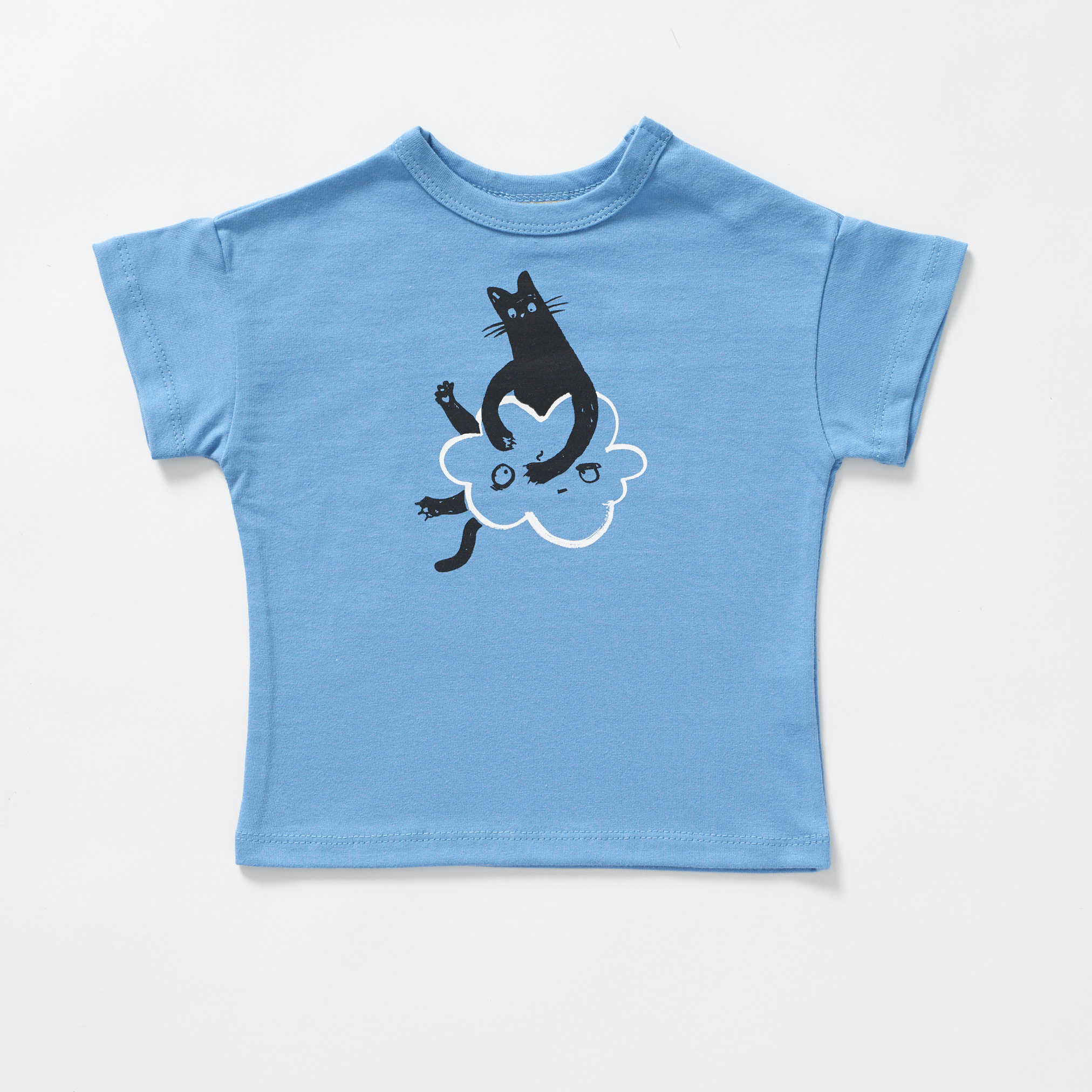 Cat T-shirt - Blue