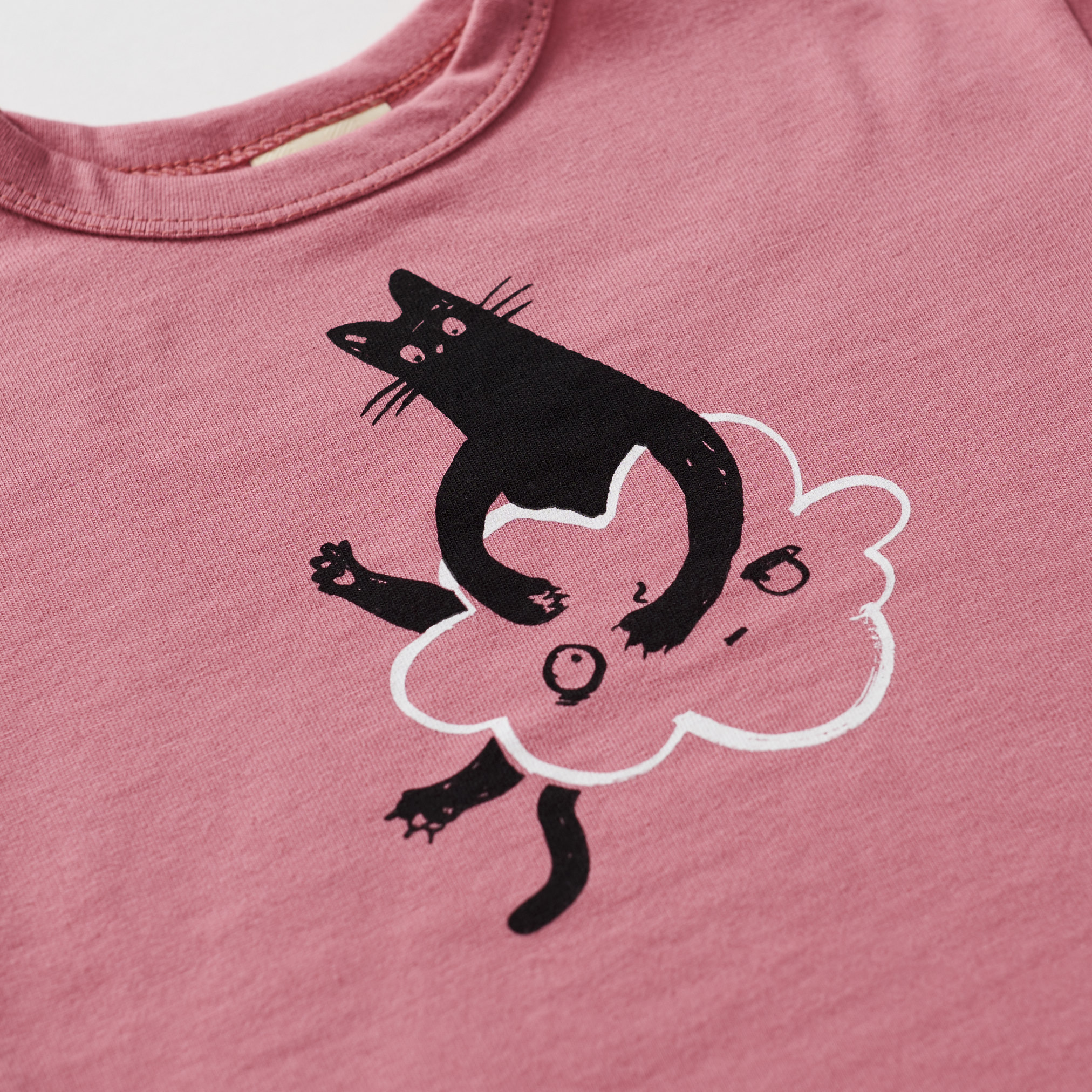 Cat T-shirt - Pink