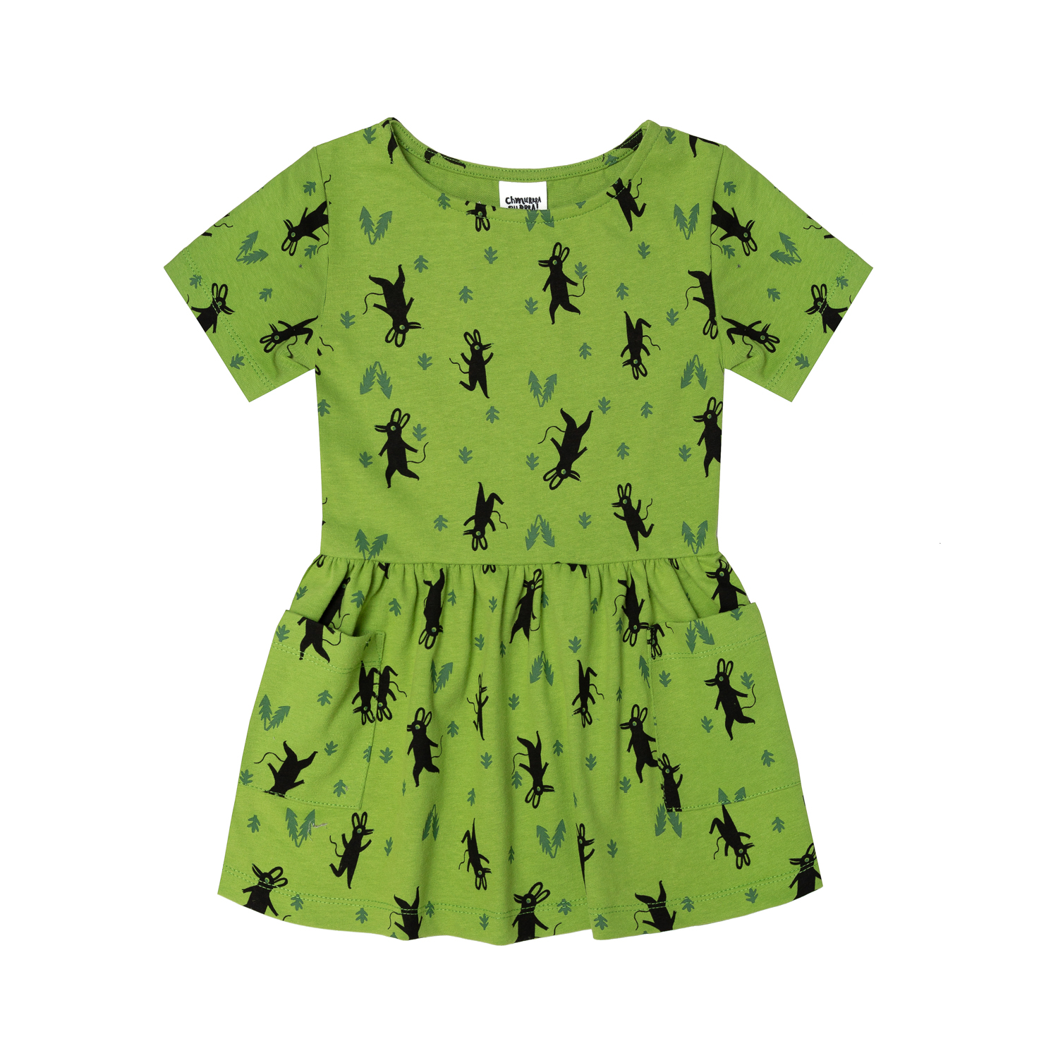 Little Mice Dress - Green