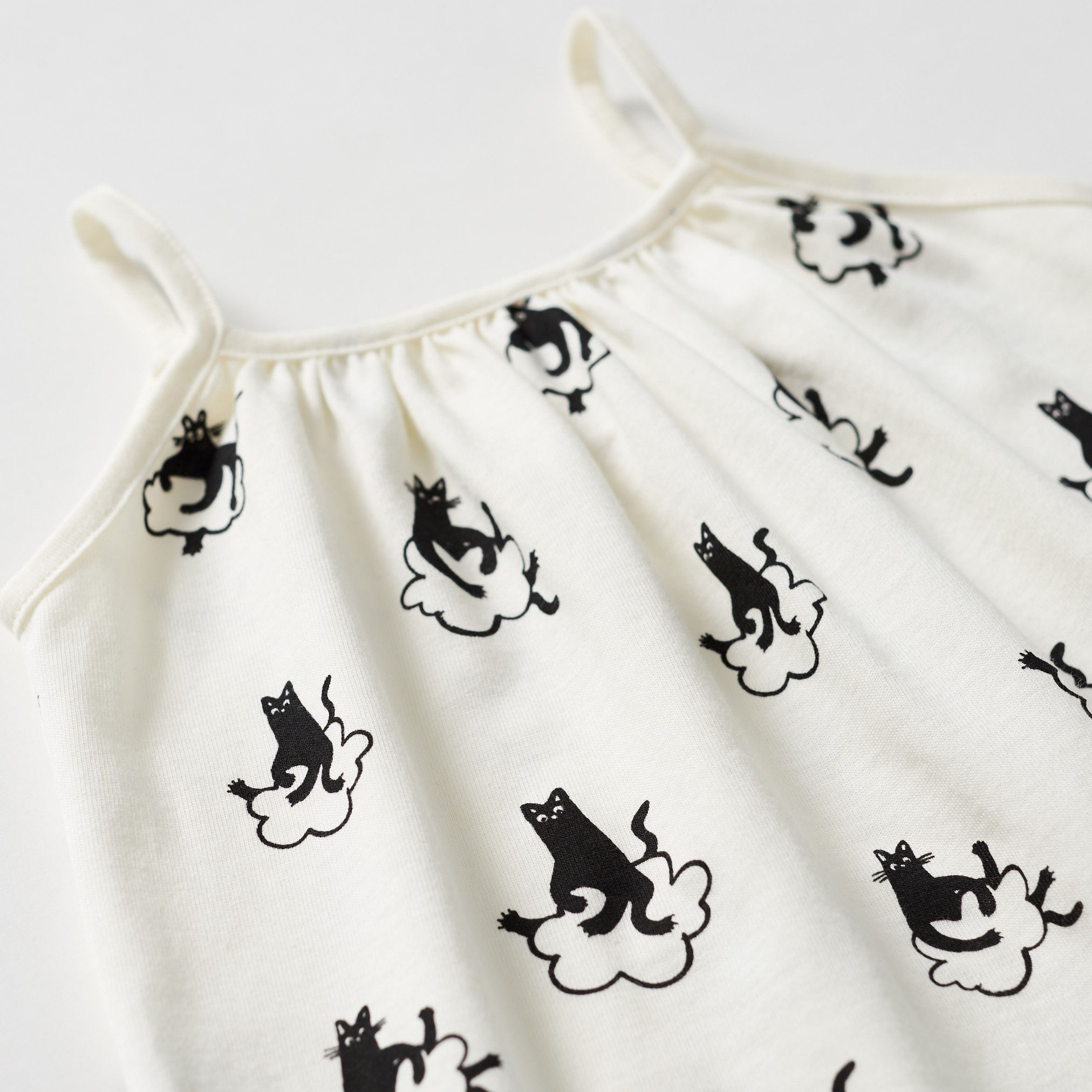 Cats Dress - Cream