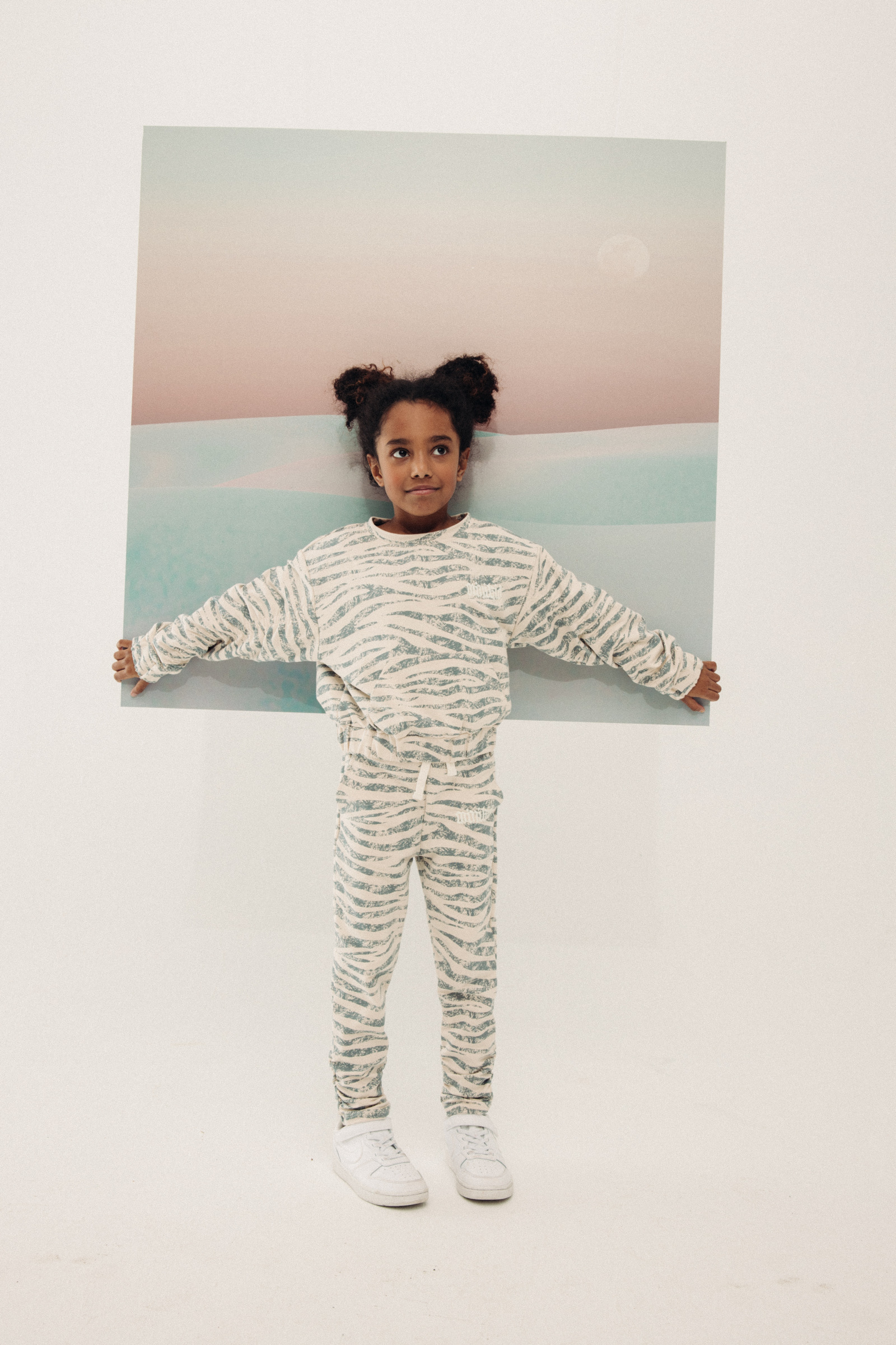 Zebra pinched sweatshirt Dovelike