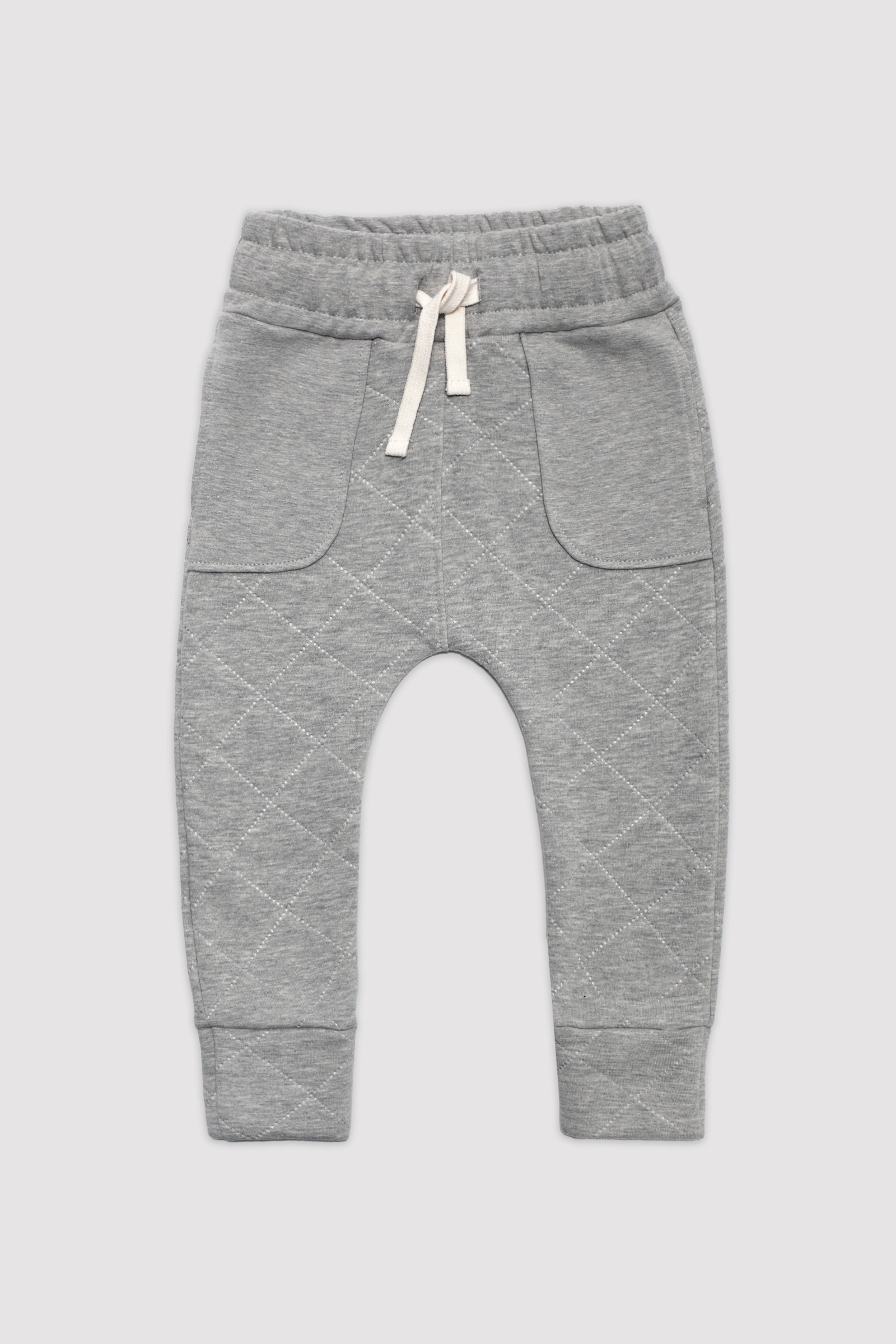 Quilted Grey Joggers