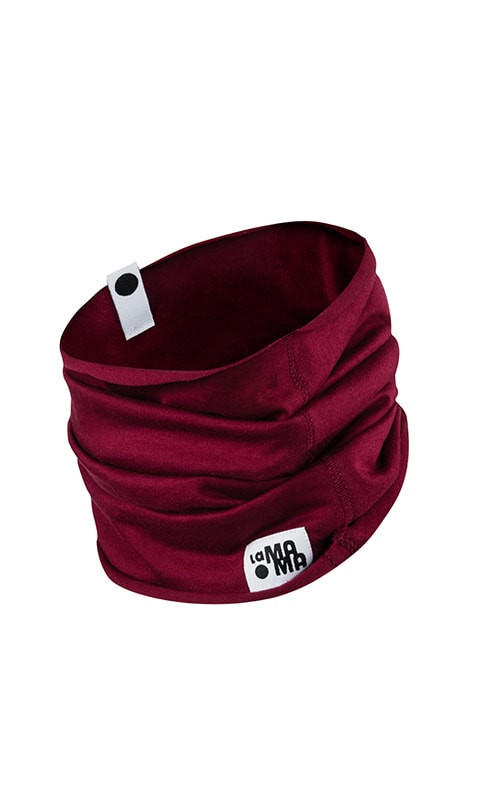 Cotton Tube Scarf - Maroon