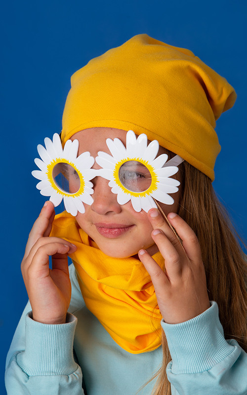Cotton Beanie - Yellow