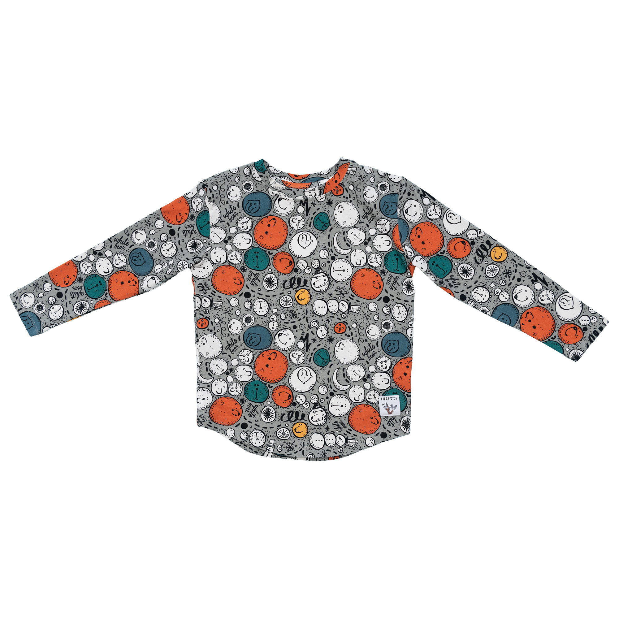 Longsleeve Bears Grey