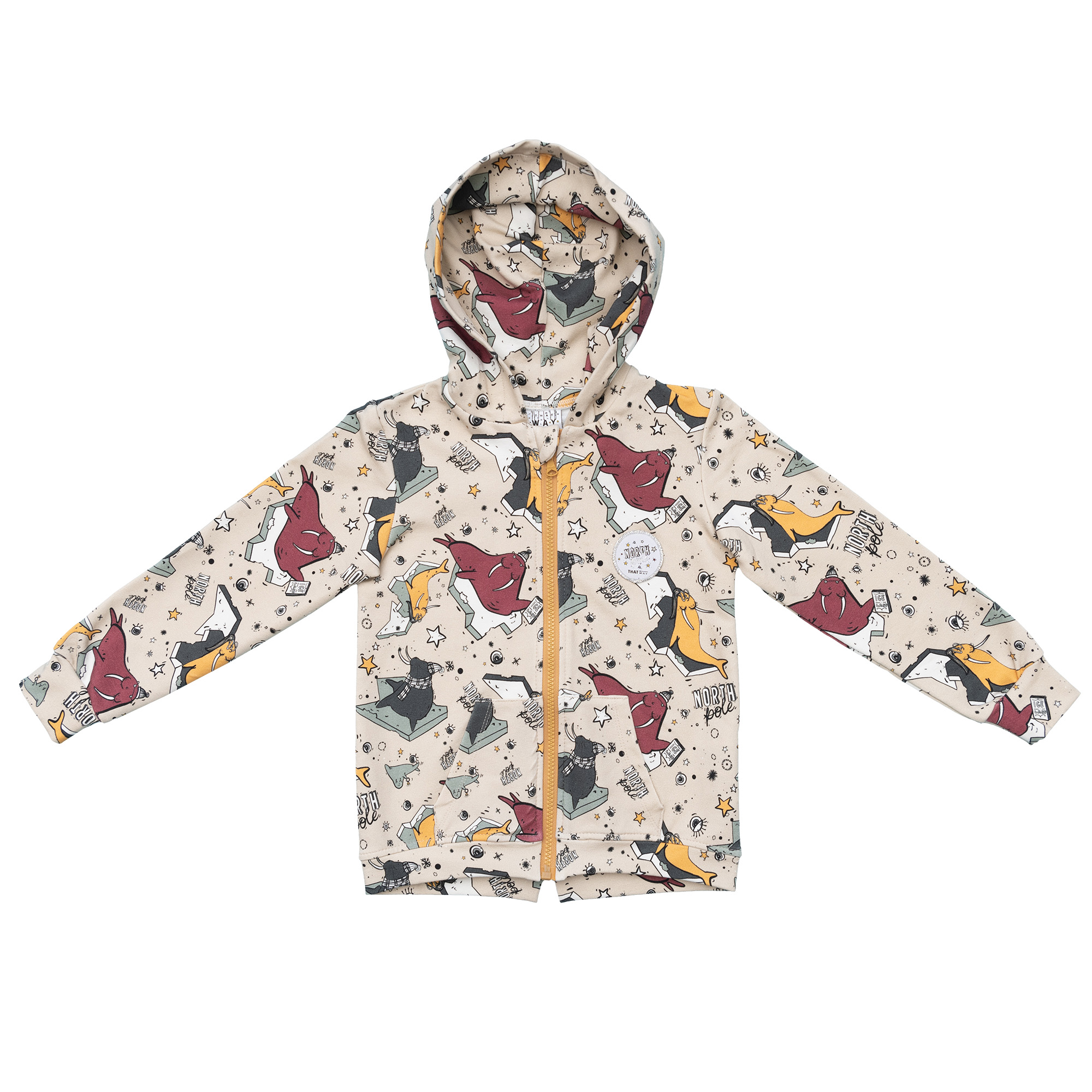Hoodie with zip Sea Lion