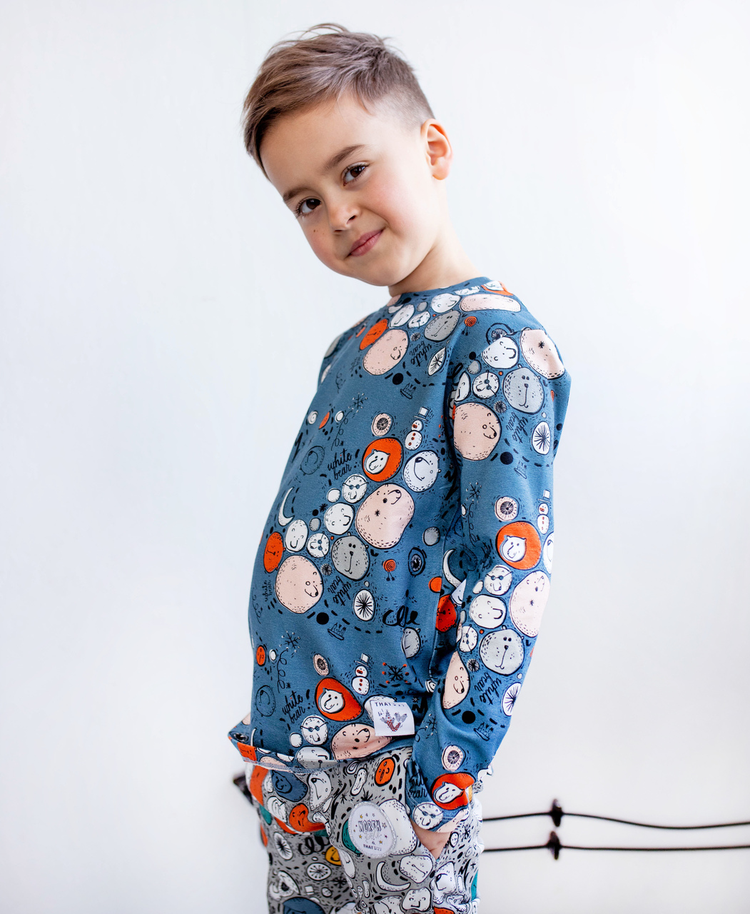 Longsleeve Bears Blue