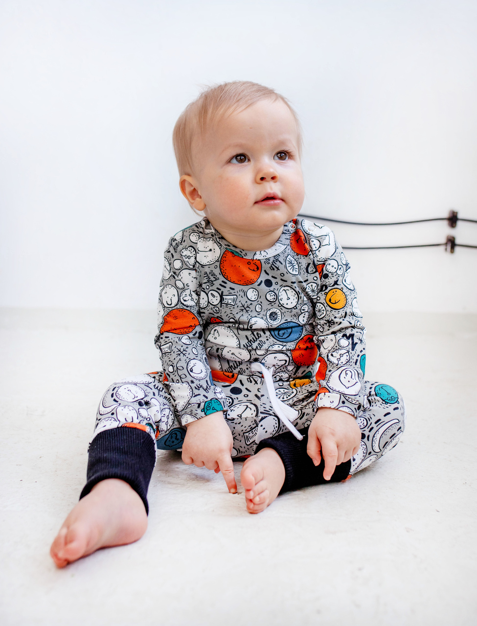 Bodysuit Bears Grey