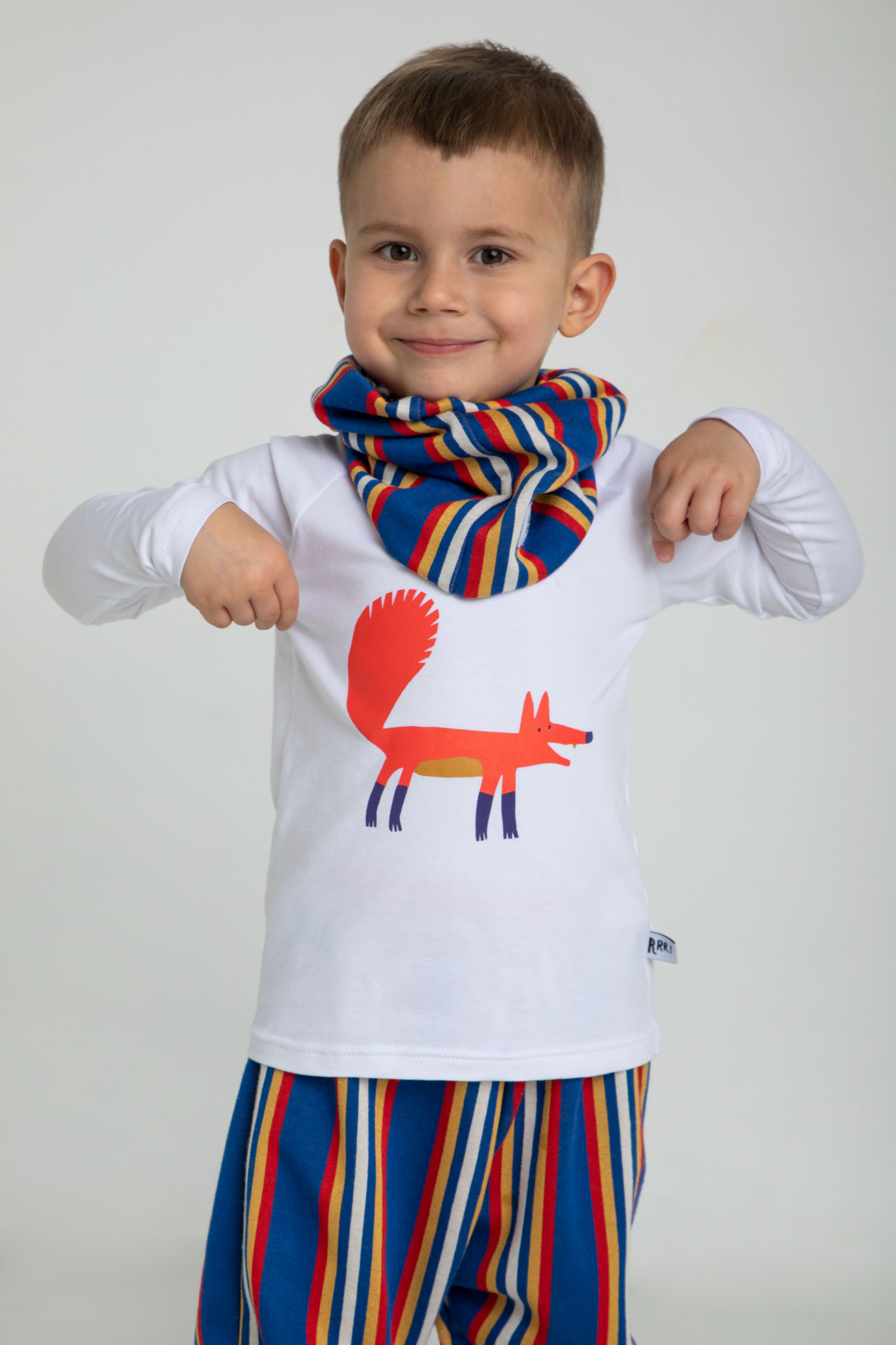 Longsleeve Fox White