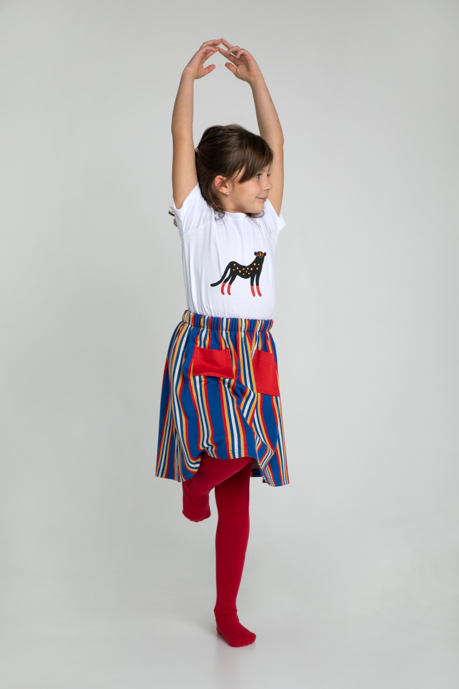 T-shirt Panther White