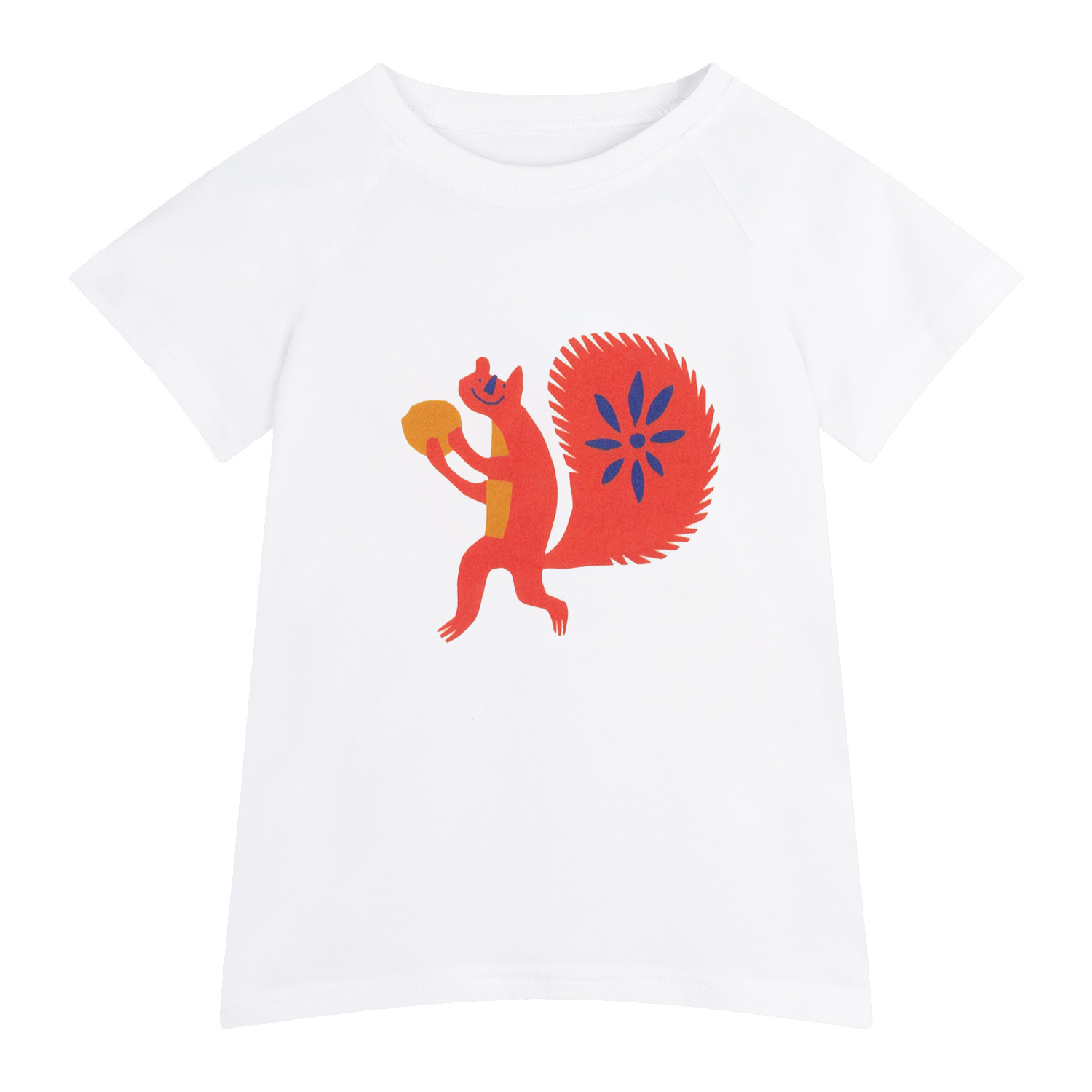 T-shirt Squirrel White