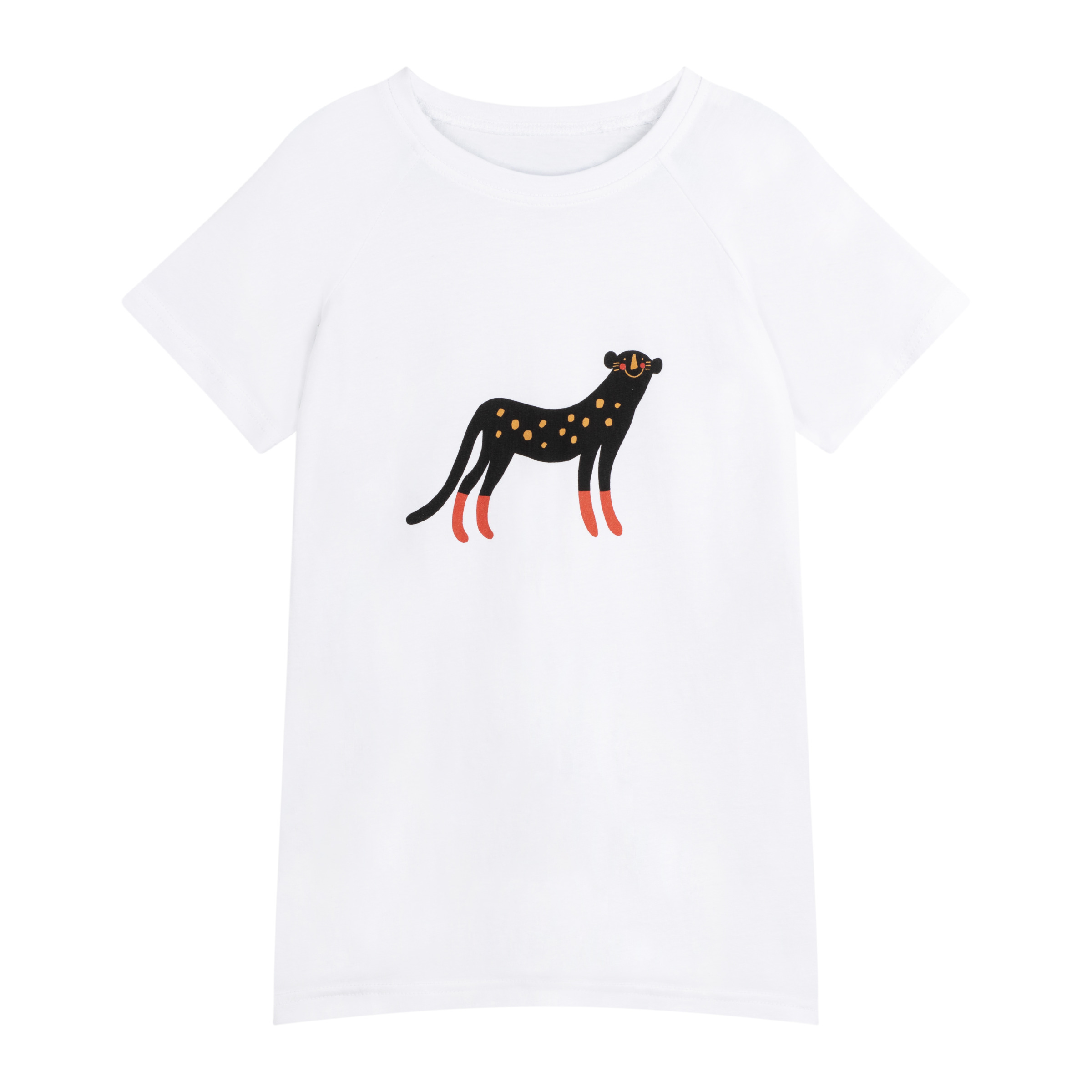 T-shirt Panther White