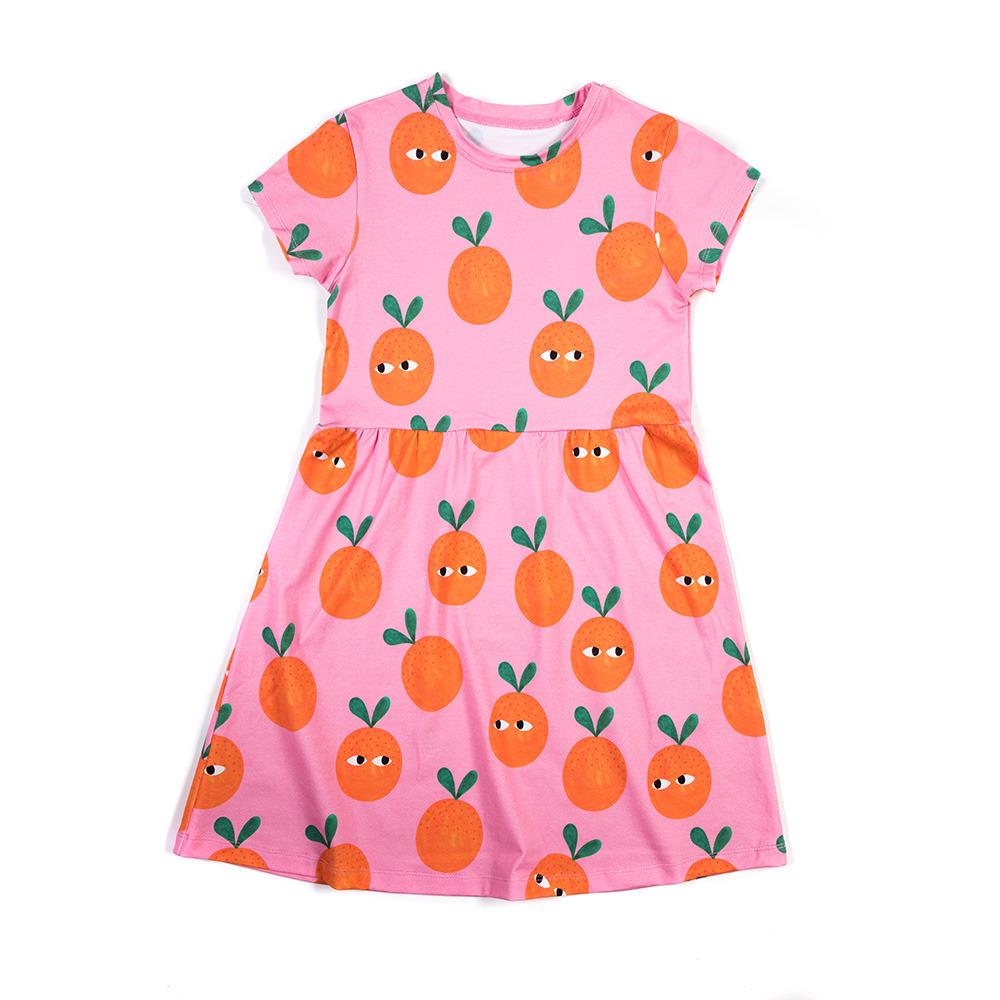 Oranges on Pink Classic Dress