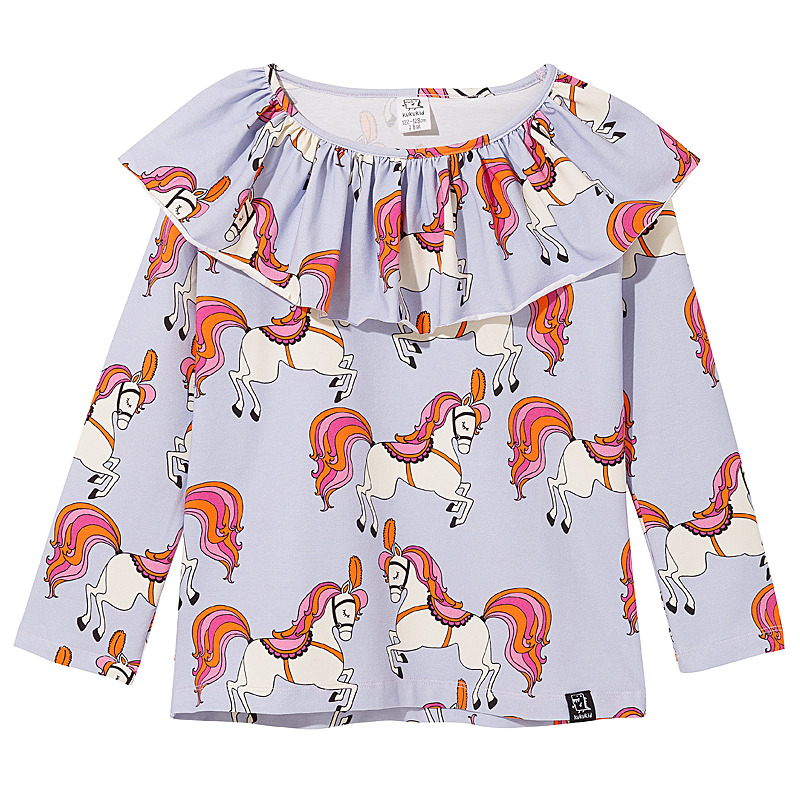 Girl's Longsleeve Lilac Horse