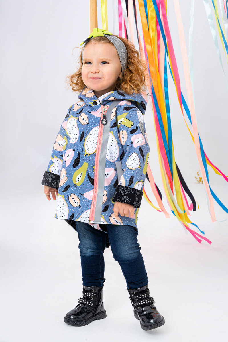 Children's softshell jacket with patent - Tutti Frutti