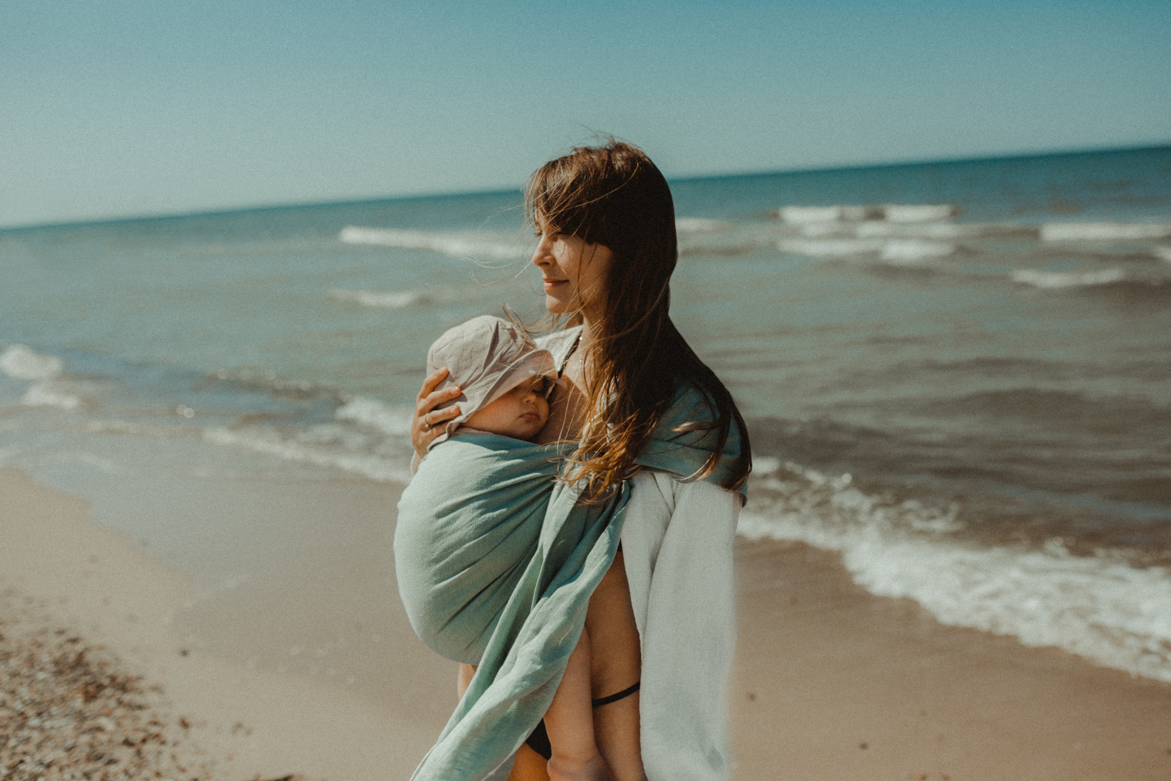 Linen Ring Sling - Lagoon