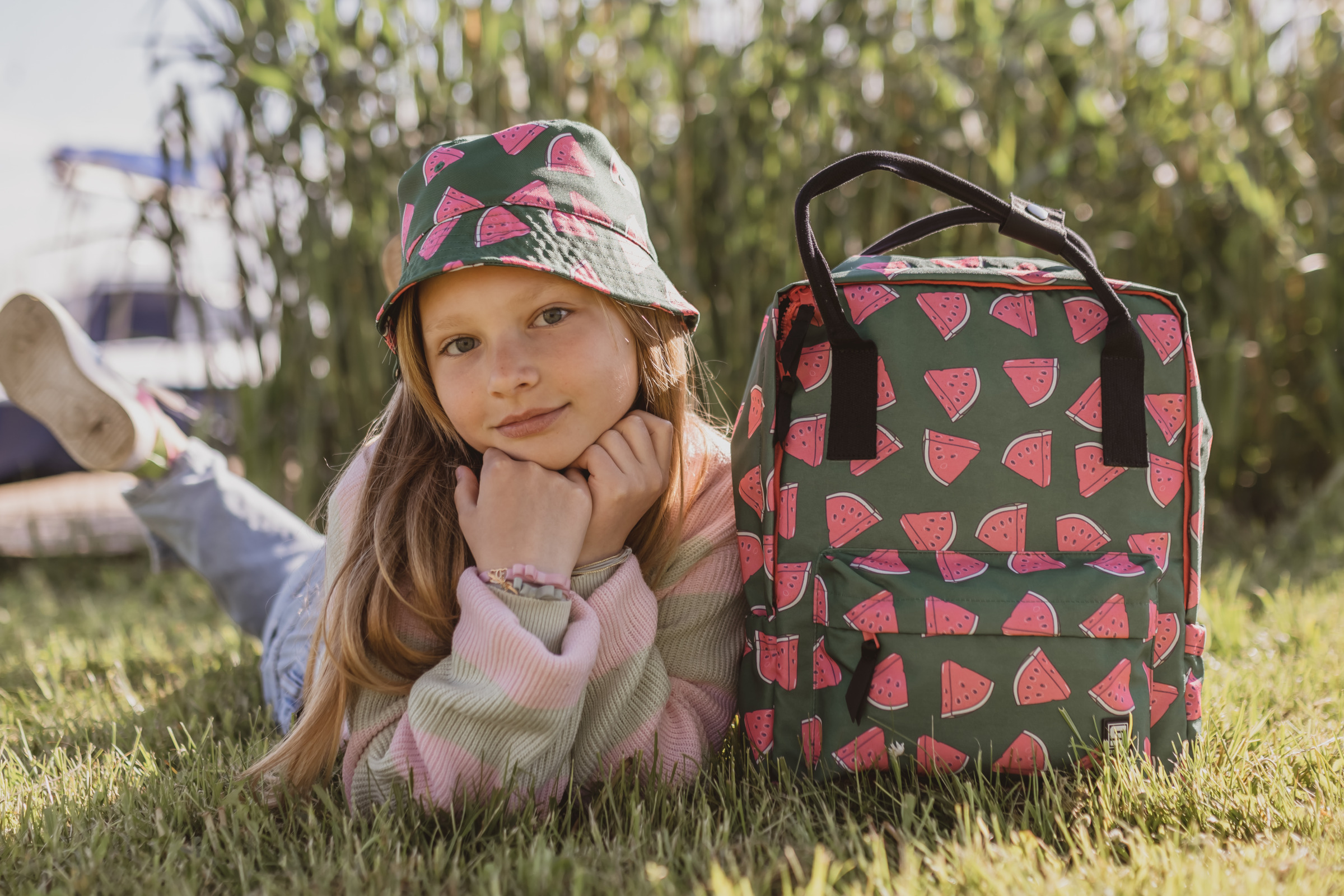 Angular Backpack - Watermelons