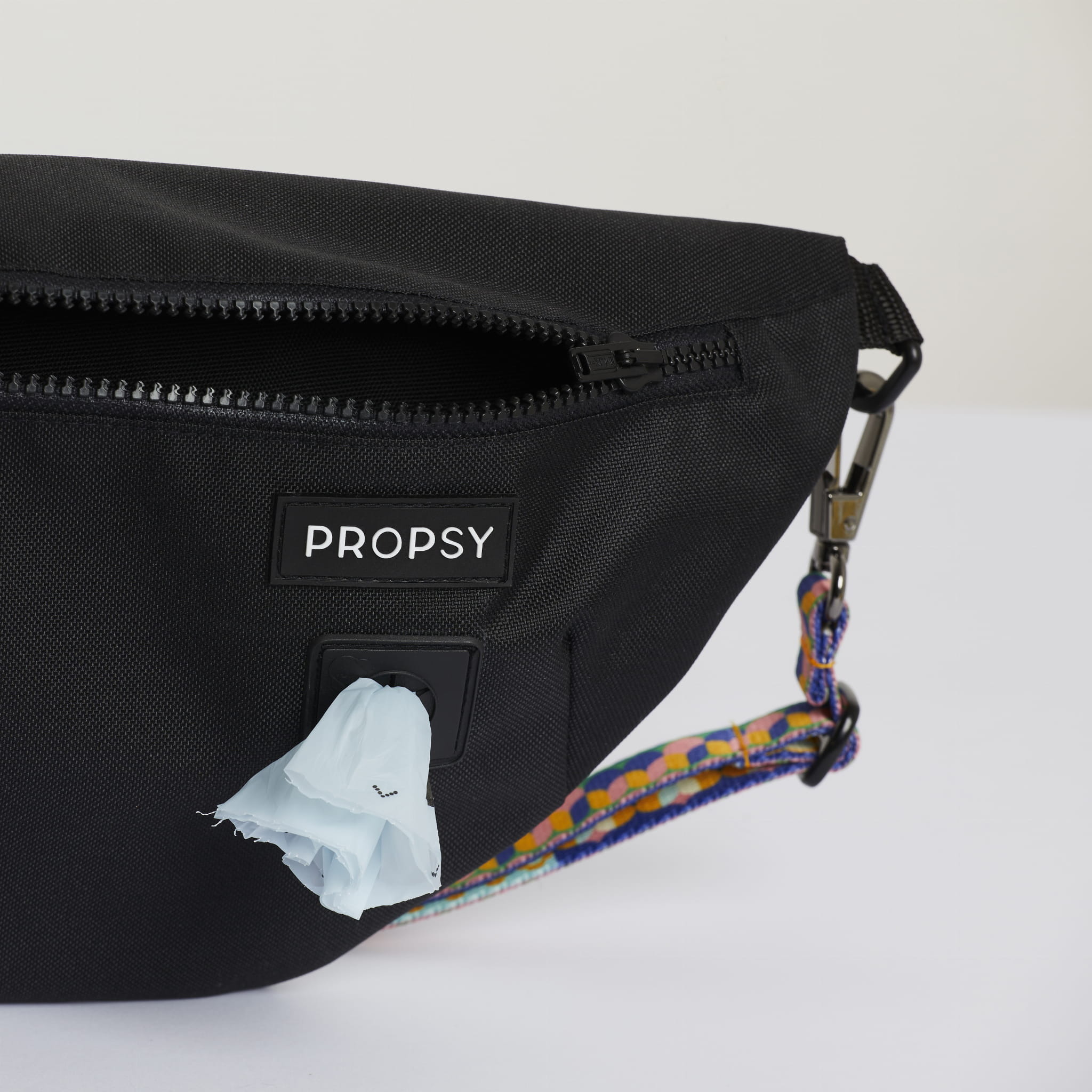 Waist pack - Black + any strap pattern