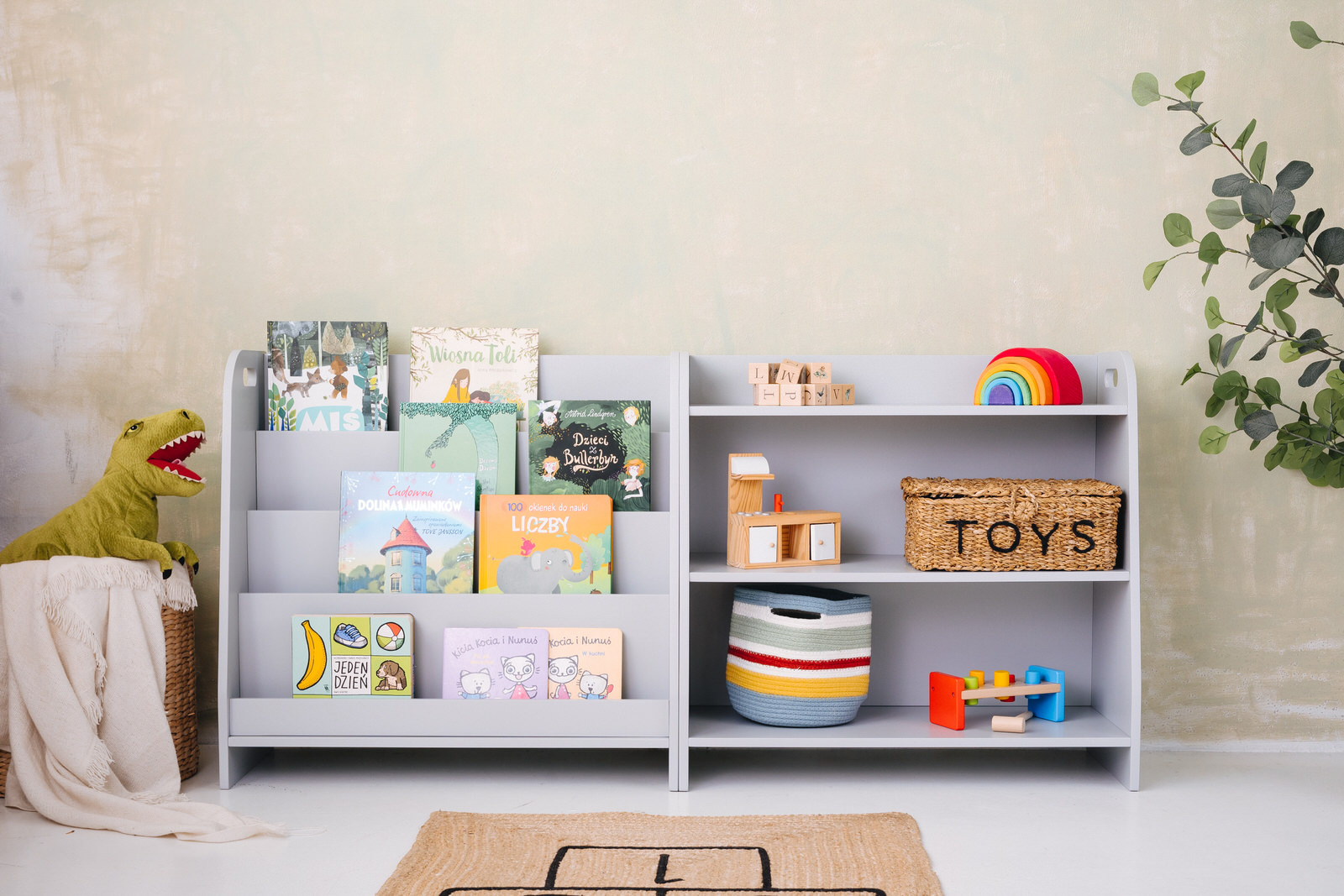 Set Montessori Shelf + Bookcase - 73cm