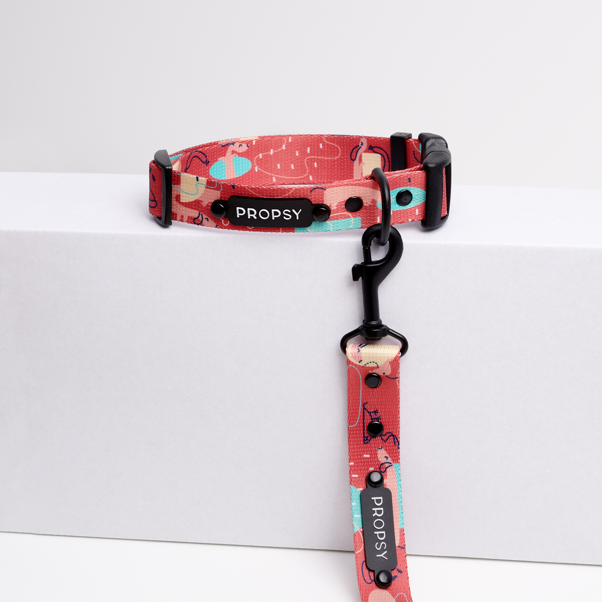 Collar with Buckle - Raspberry