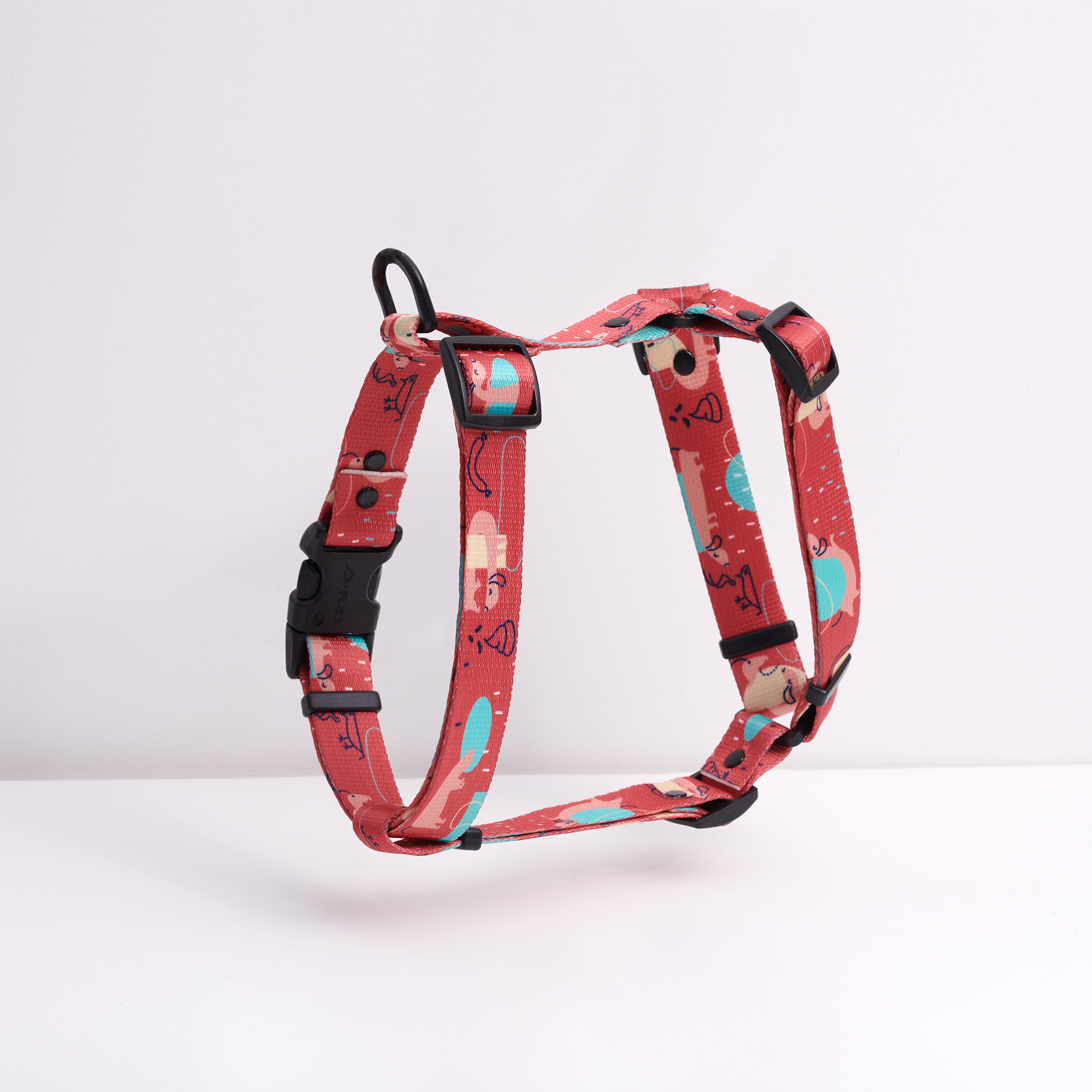 Dog Harness Guard - Raspberry