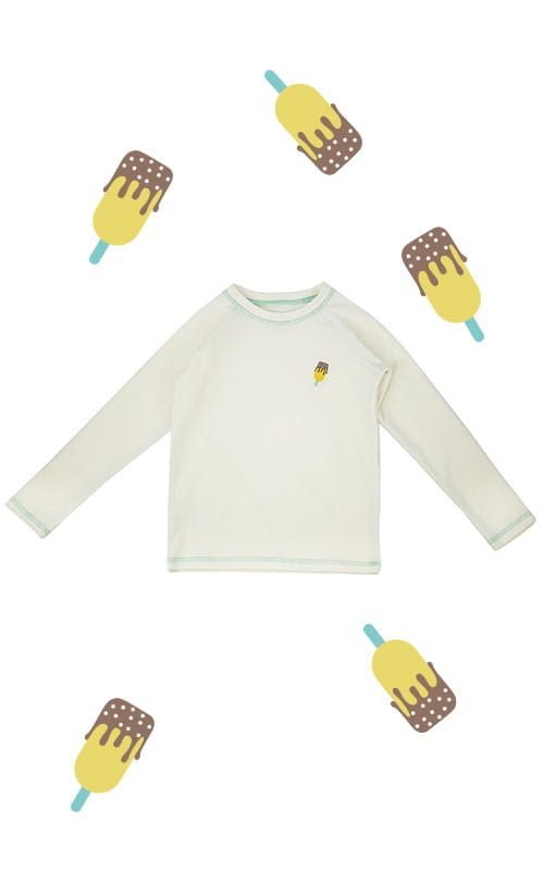 Organic cotton longsleeve - mint icecream