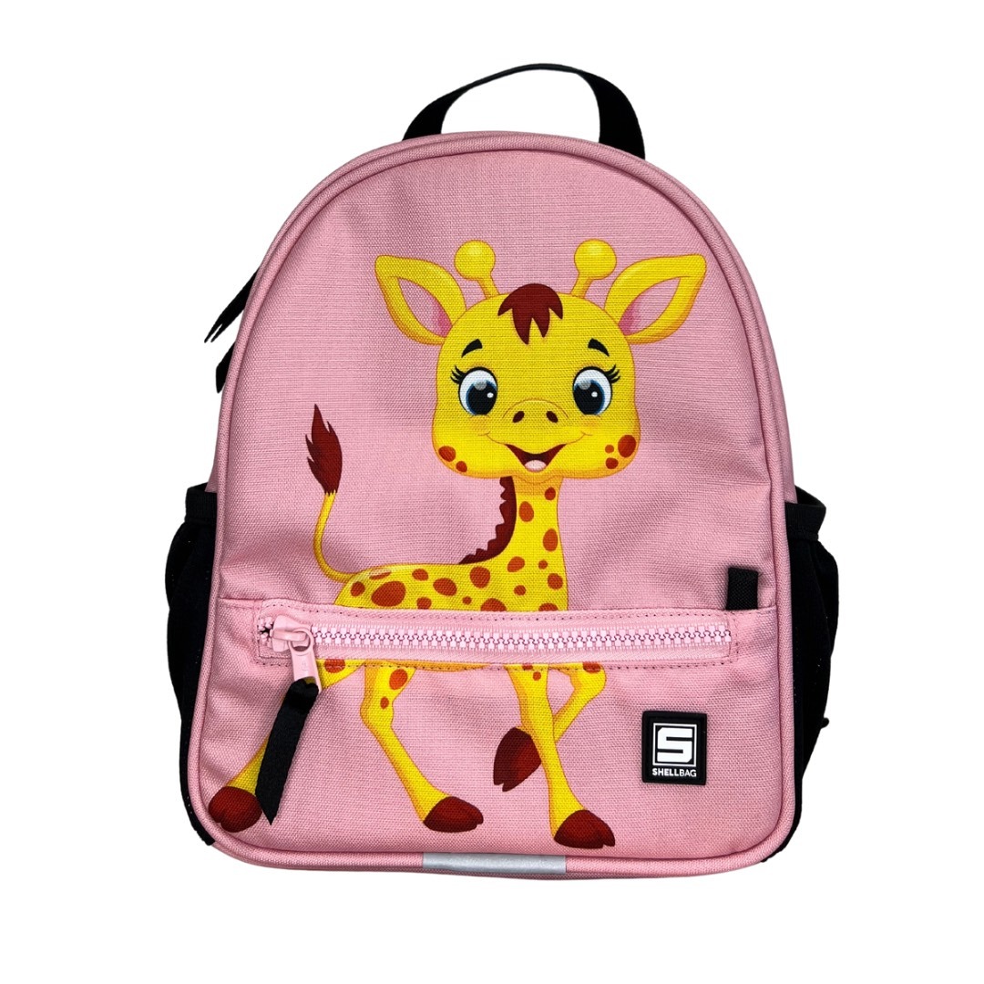 Pink giraffe pre-school backpack