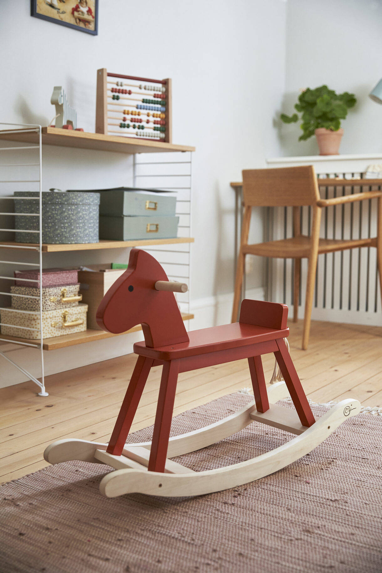 Kid s Concept Rocking horse orange red CARL LARSSON I Made You