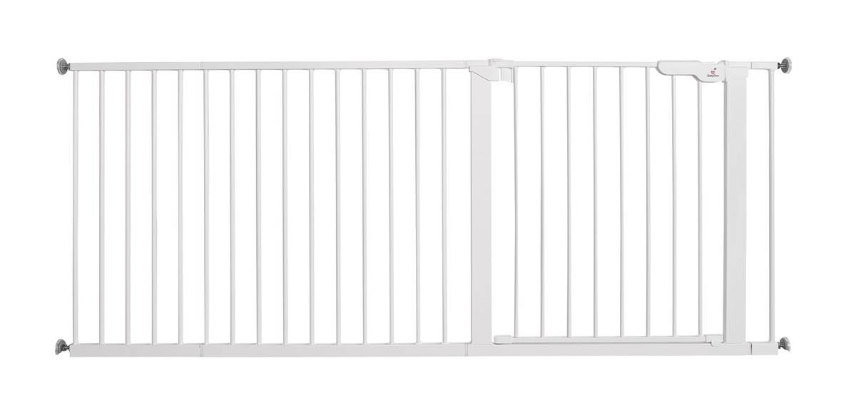 Baby Dan - Premier Safety Gate + 2 extension 7 cm + panel 64.5 cm + panel 32 cm, white