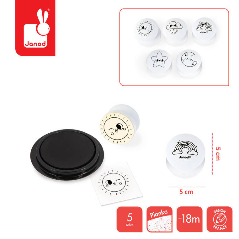 Janod - Creative set Stamps Sweet dreams 18 m +