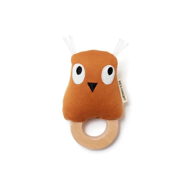 Kid's Concept - EDVIN Rattle owl, rust