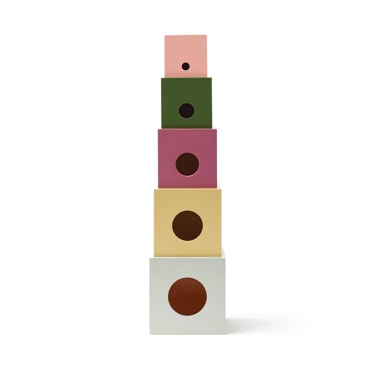 Kid's Concept - EDVIN Stacking cubes in wood