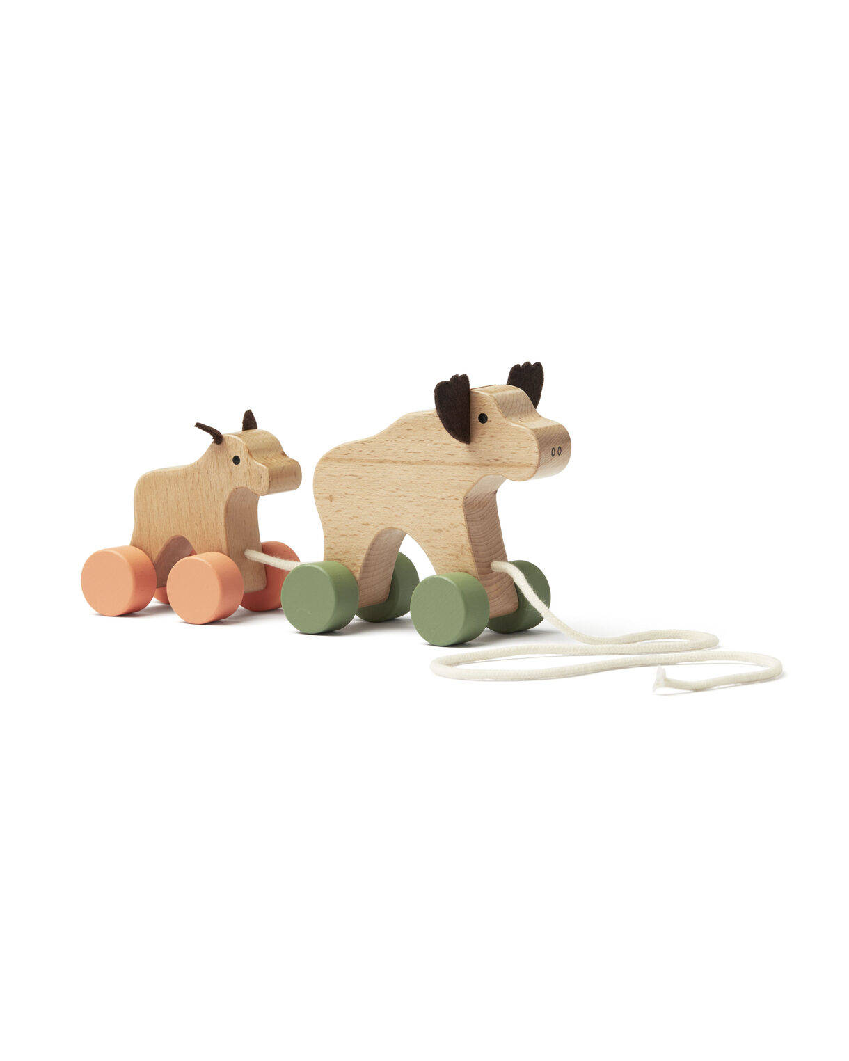 Kid's Concept - Pull along moose family EDVIN