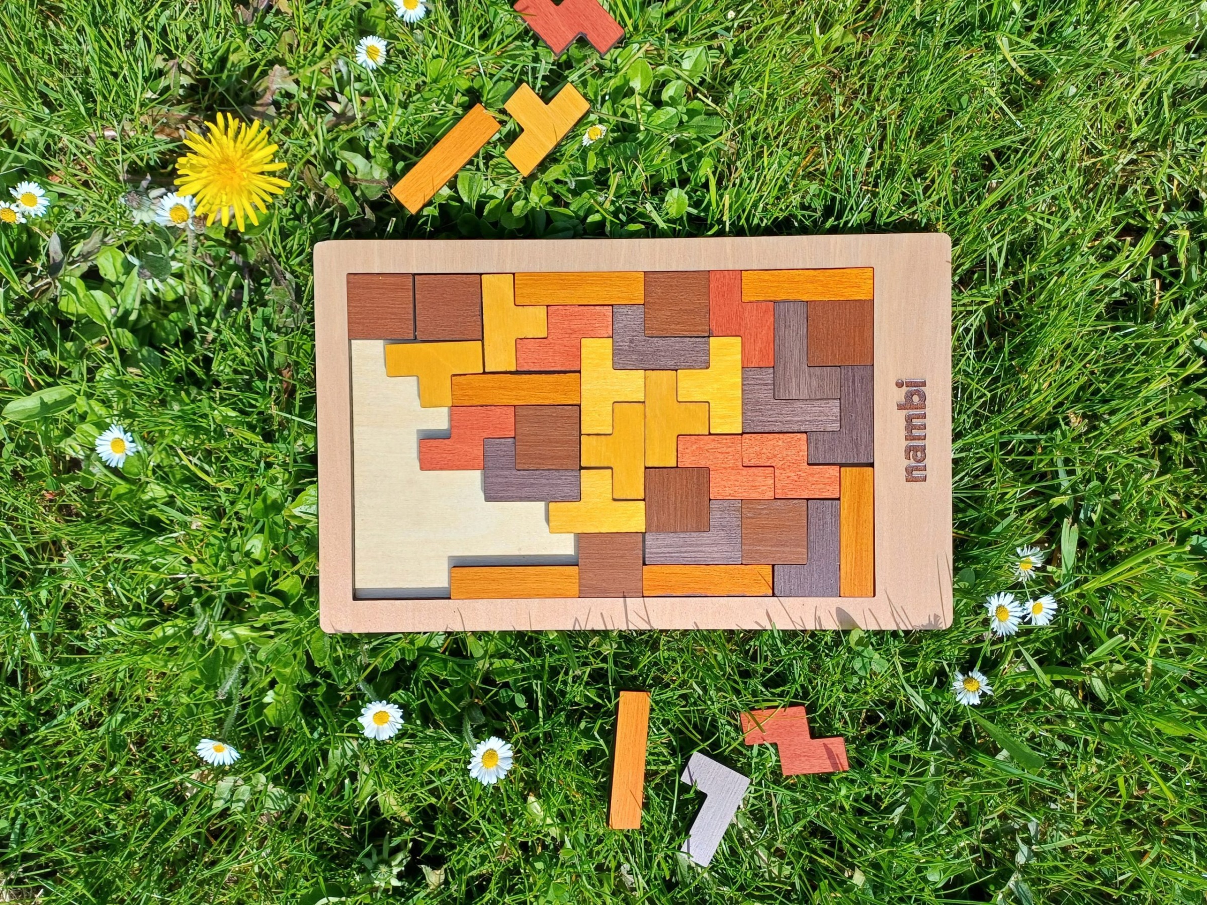 Wooden Logic Game - Tetris
