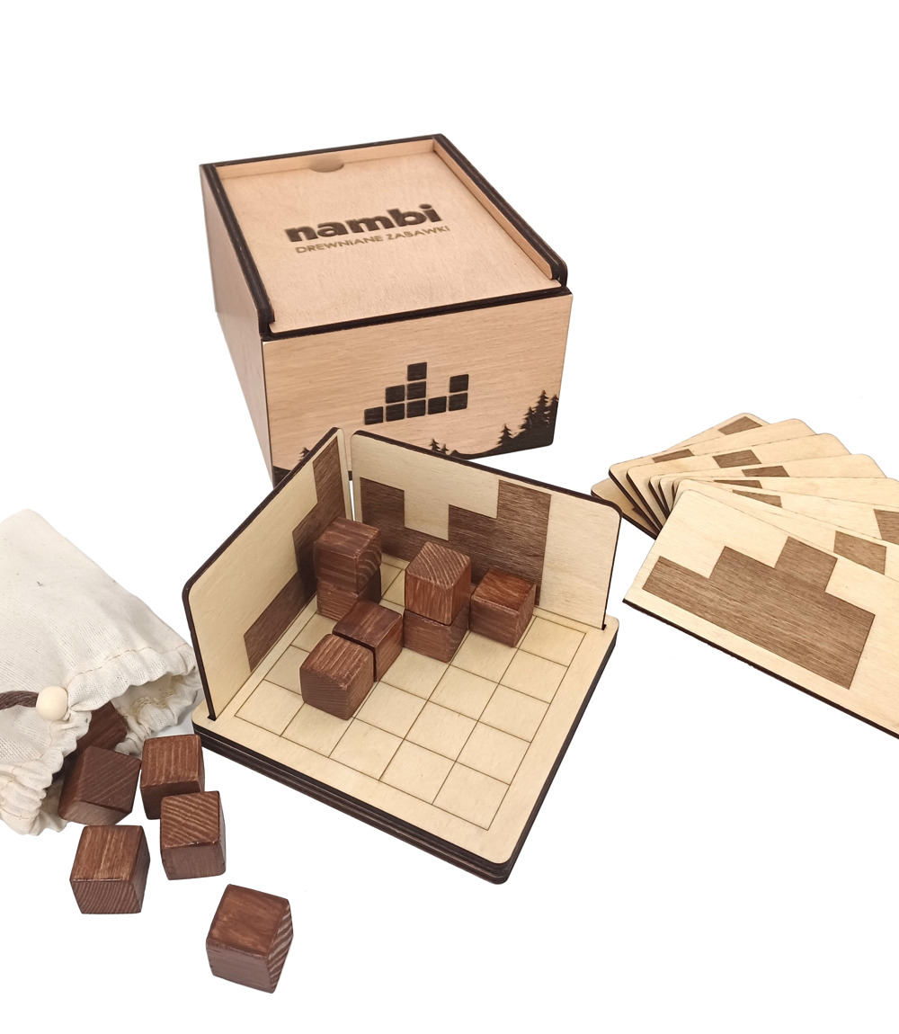 Wooden Logic Game - Block Shadows