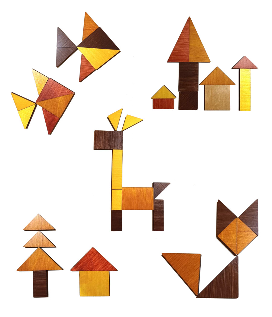 Wooden Logic Game - Creative Puzzles | Easy Level